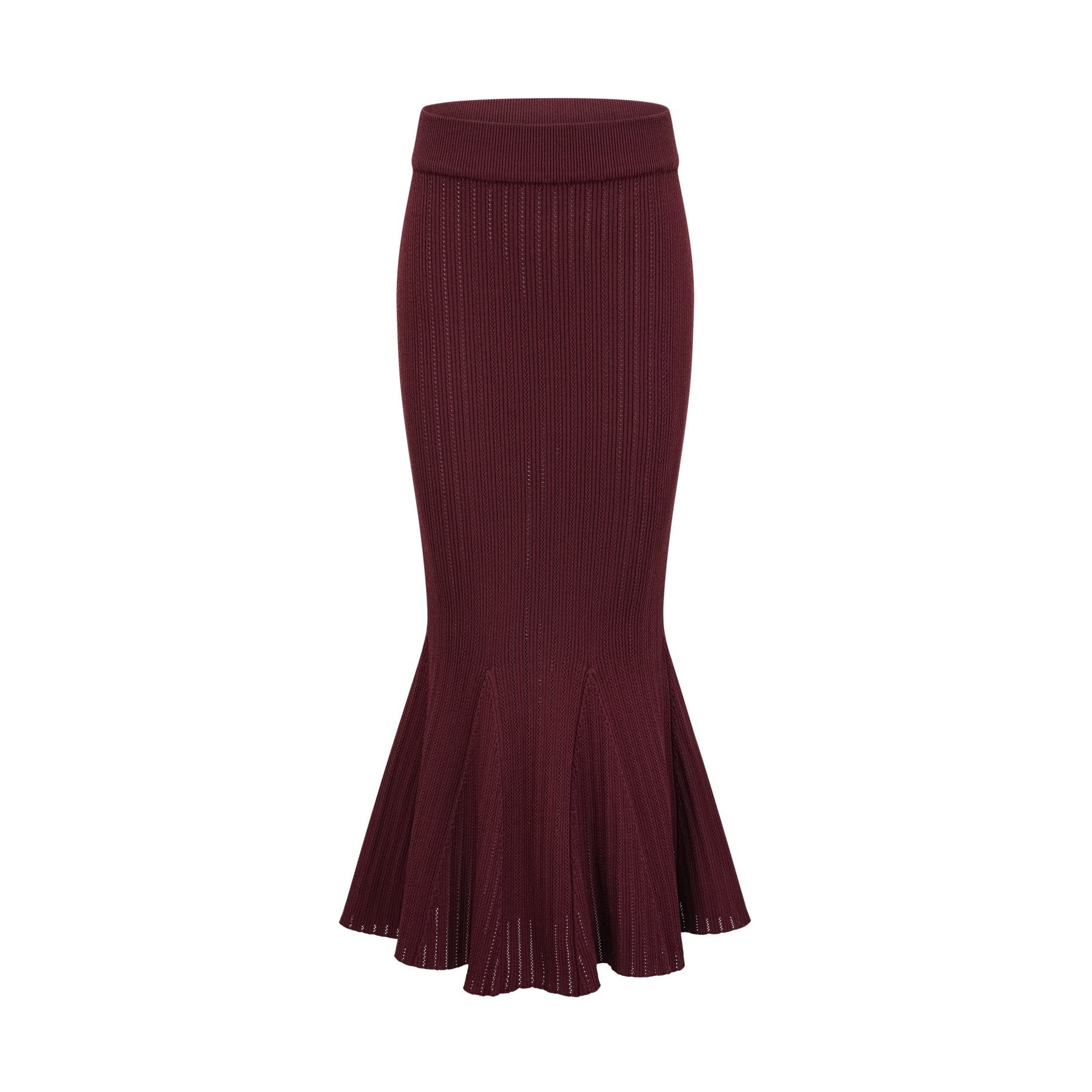 Paisley Skirt & Top Set Crystal Embellished Bordeaux Red
