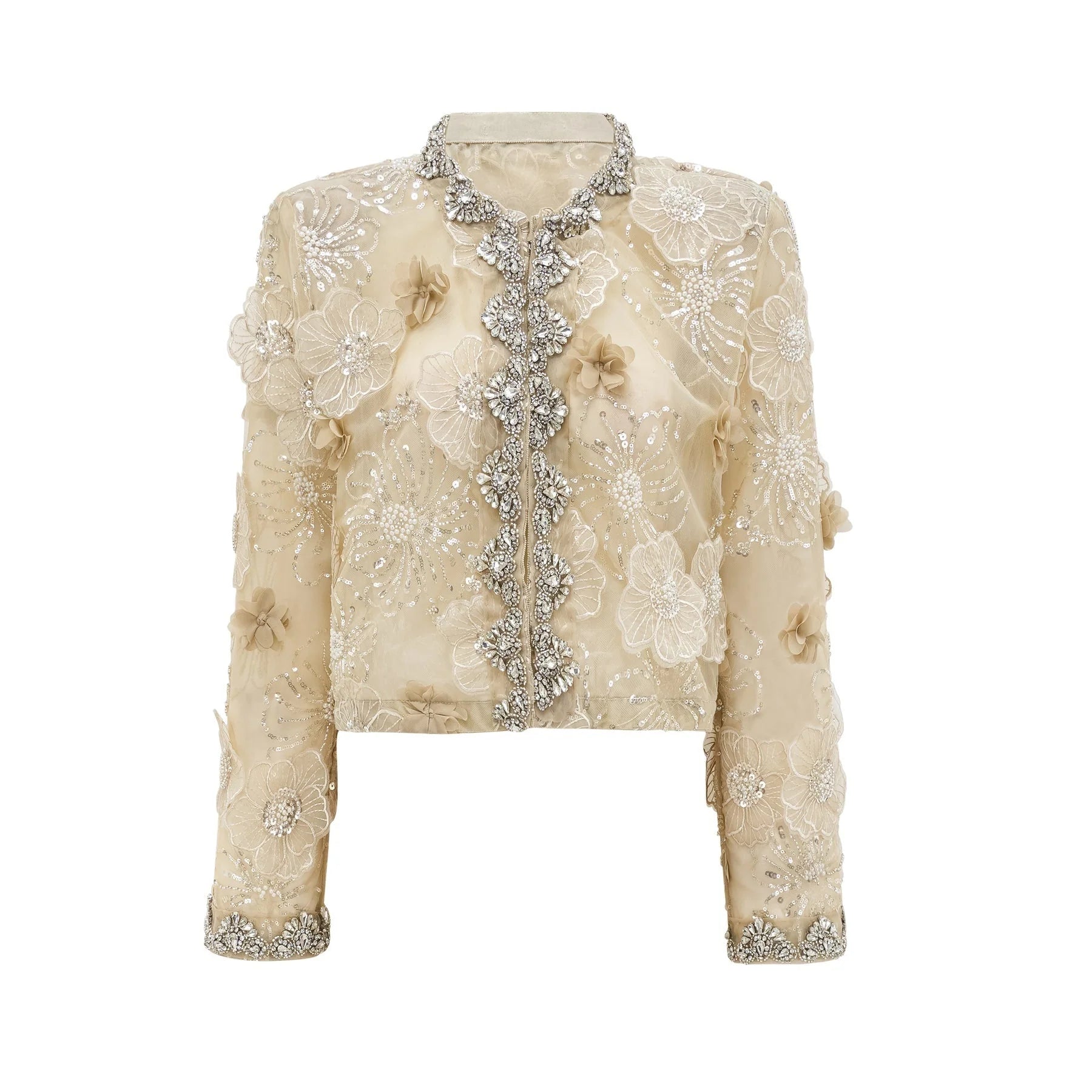 Paityn Floral Appliqué Jacket