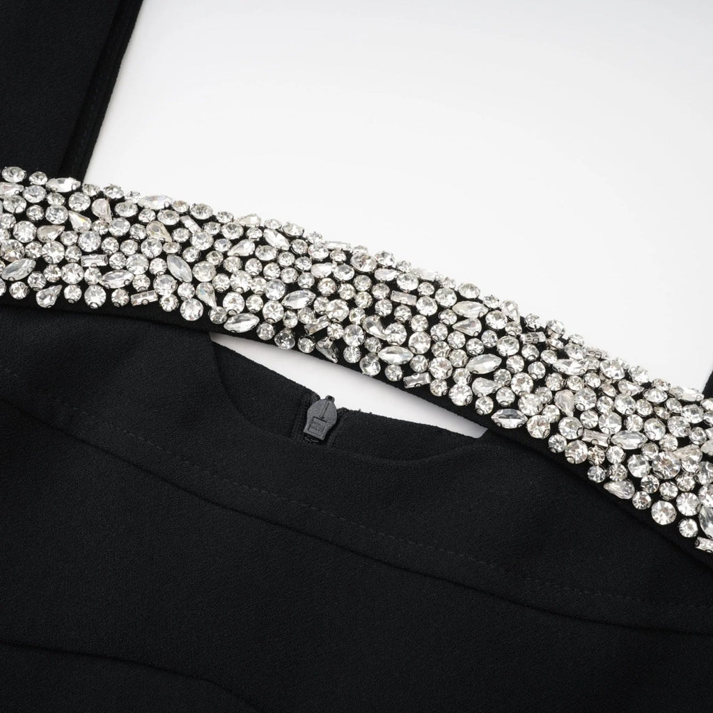 Paloma Mini Dress with Sequin Cut Out Detailing