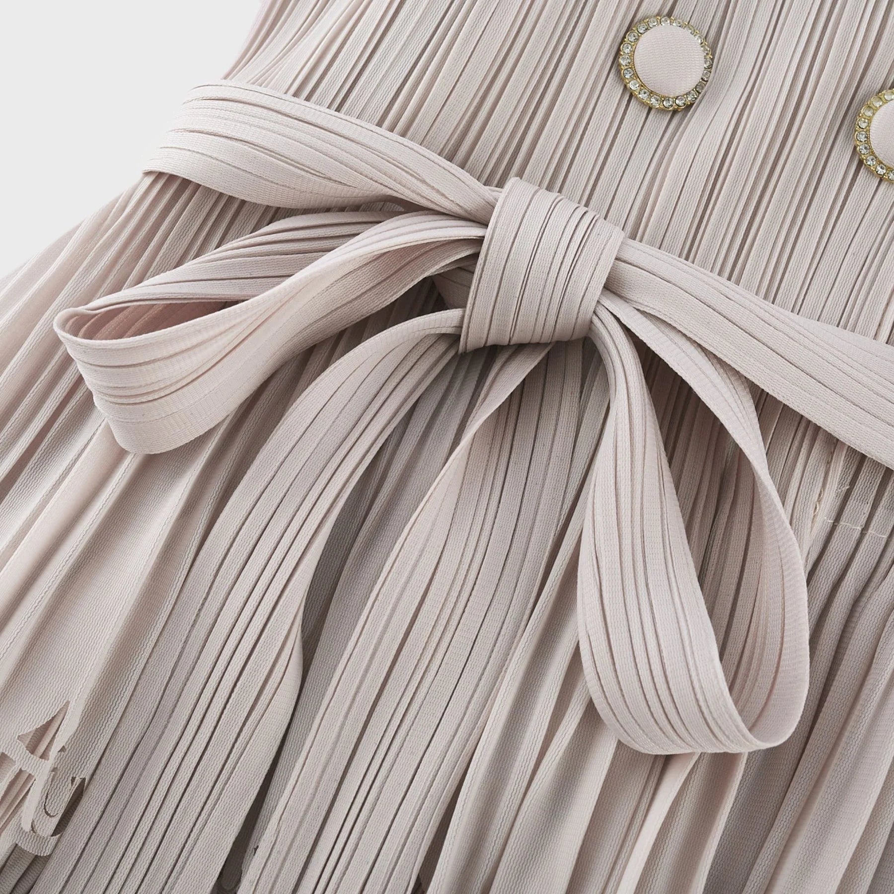 Pasqualina Tiered Pleated Midi Dress
