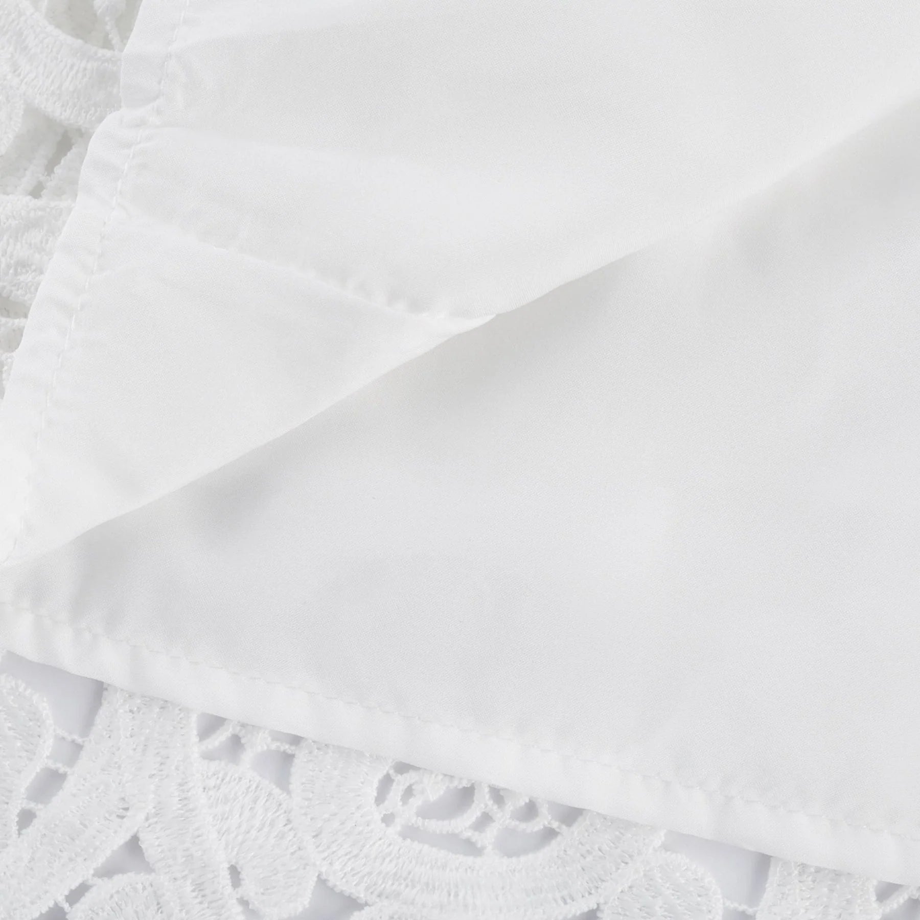 Patrizia Shirt & Skirt White Lace Floral Set