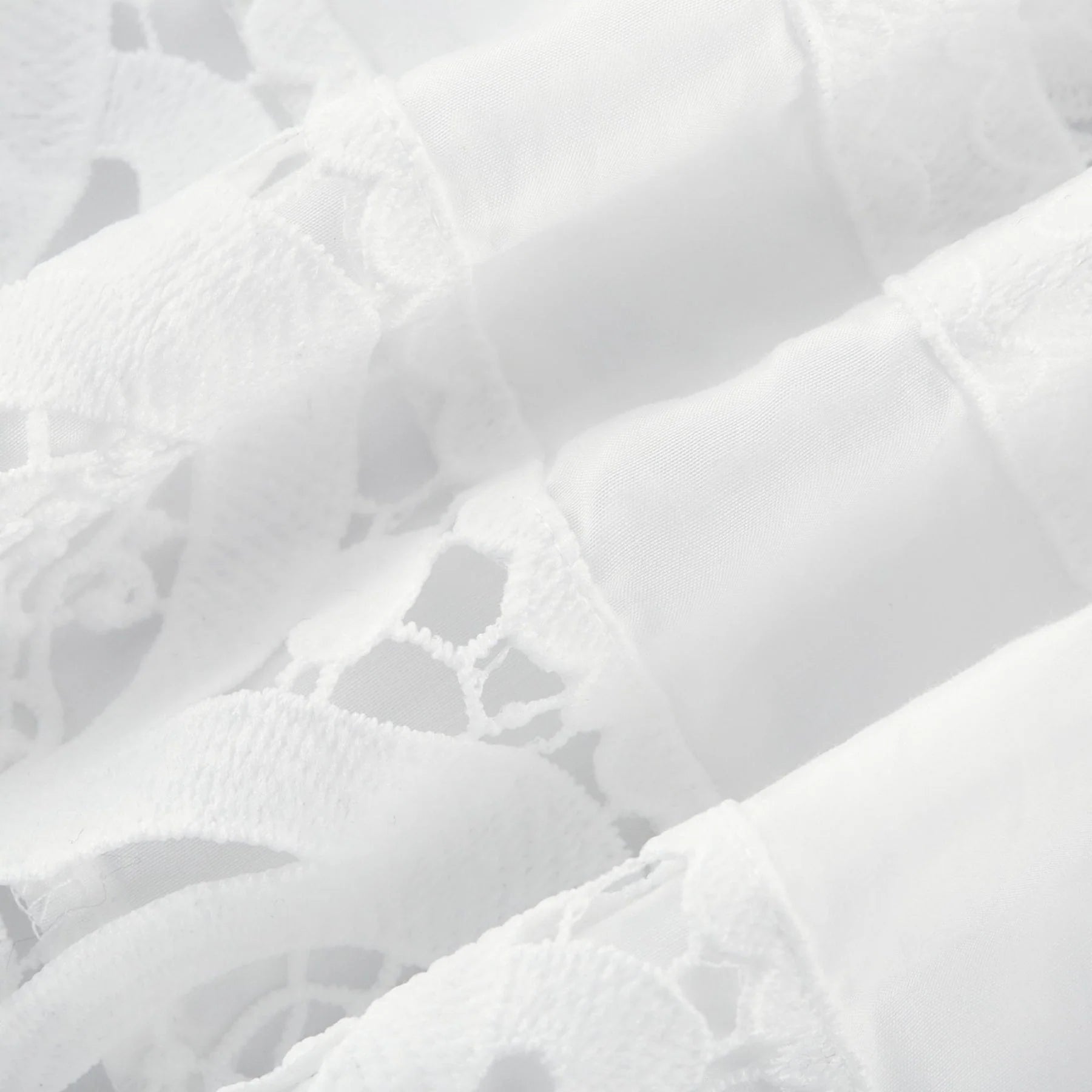 Patrizia Shirt & Skirt White Lace Floral Set