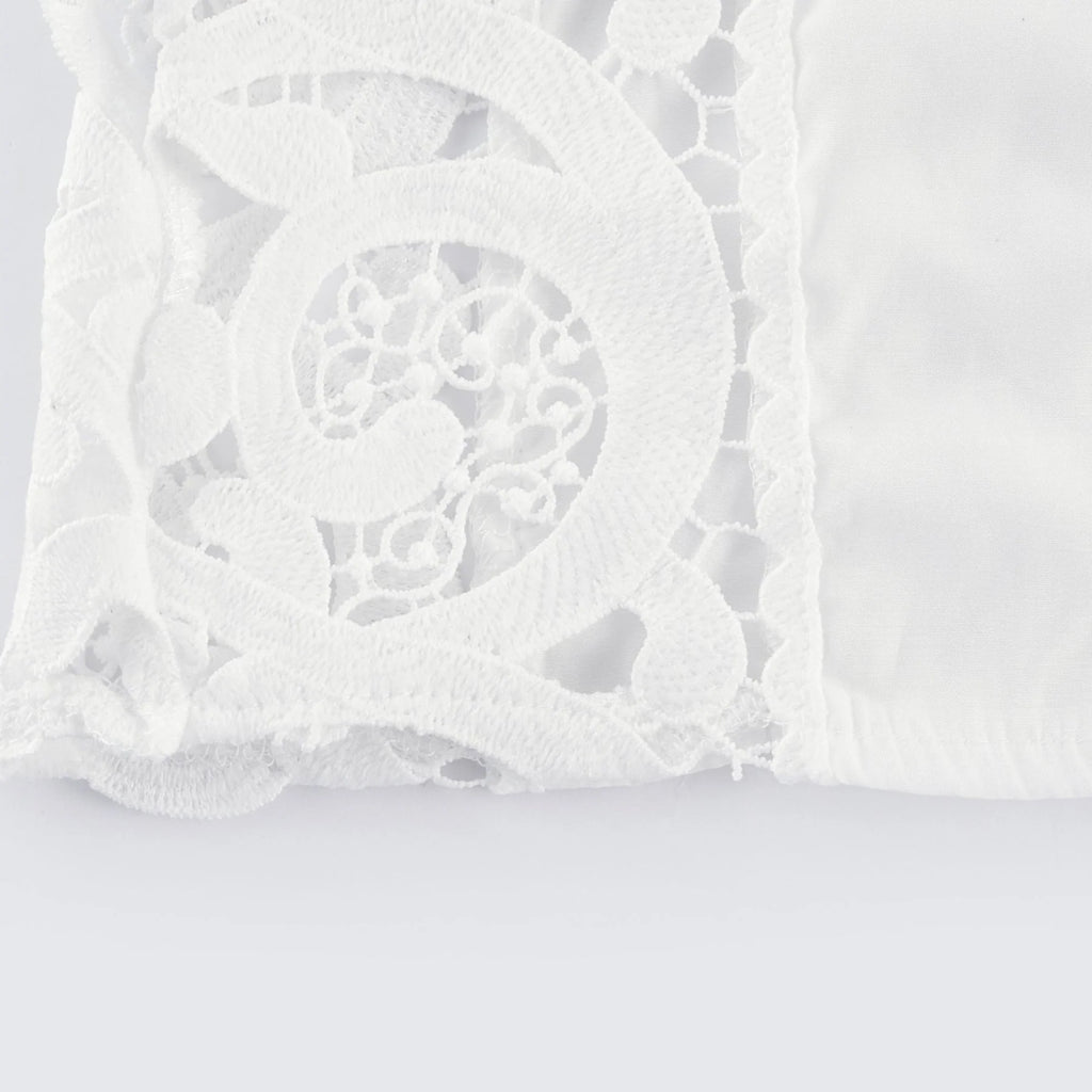 Patrizia Shirt & Skirt White Lace Floral Set