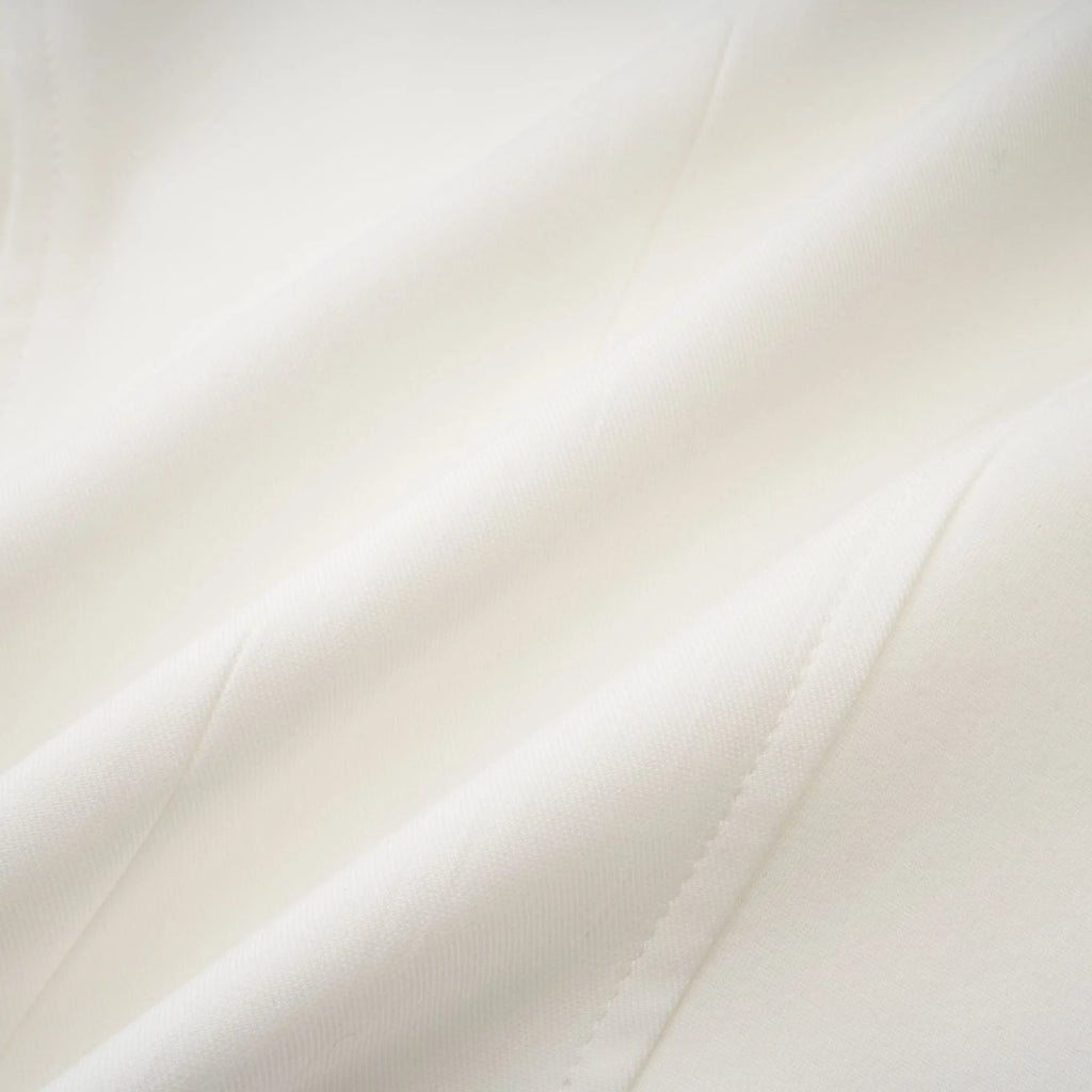 Penelope Corset Top White Square Neck Long Sleeve