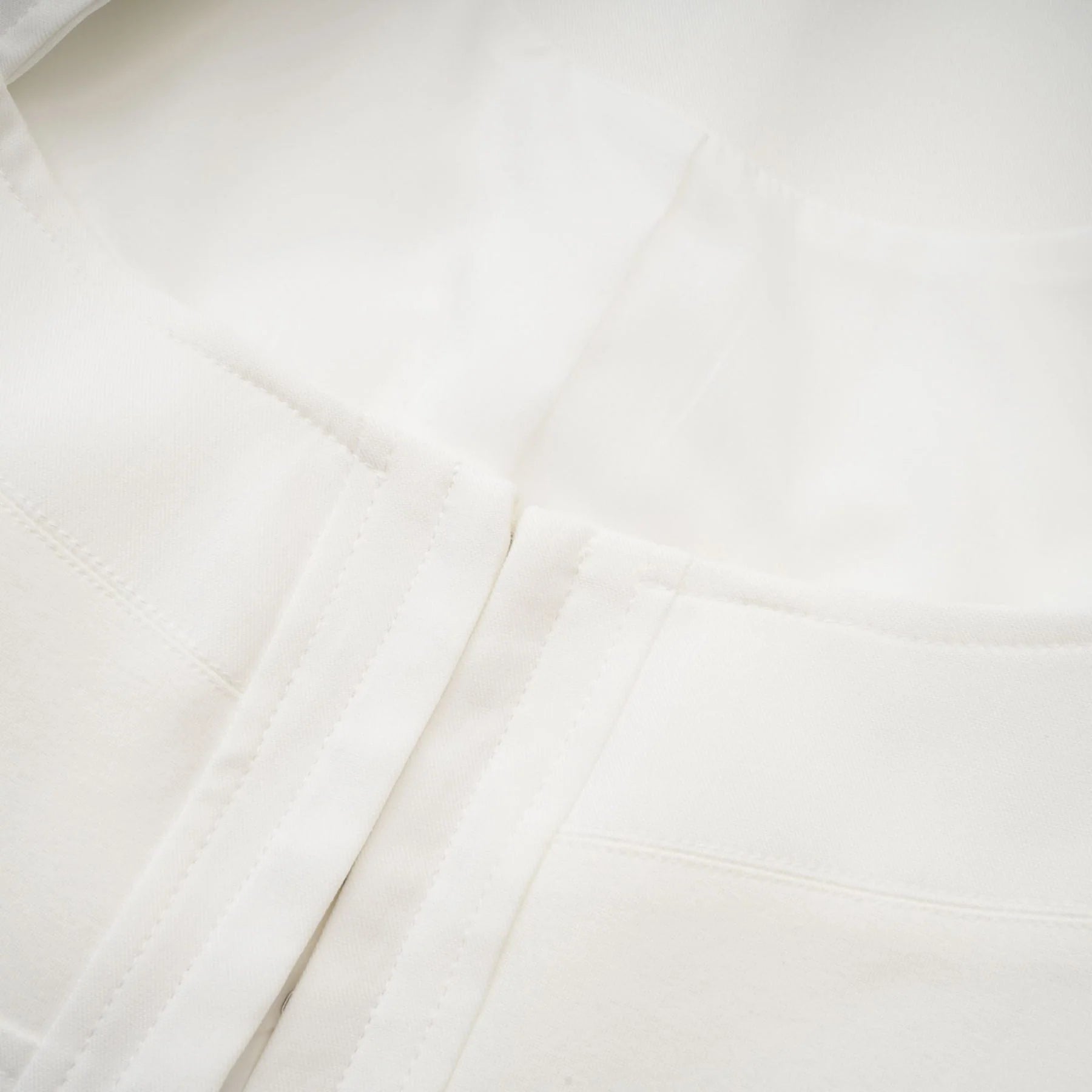 Penelope Corset Top White Square Neck Long Sleeve