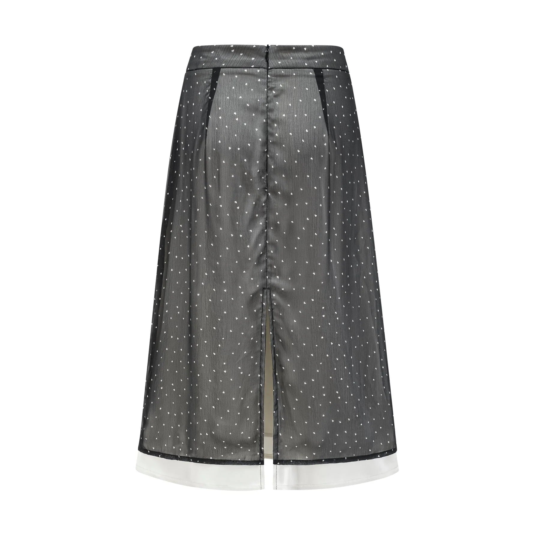 Penelope Skirt Tie Waisted Polka Dot Print & Color Blocked Midi