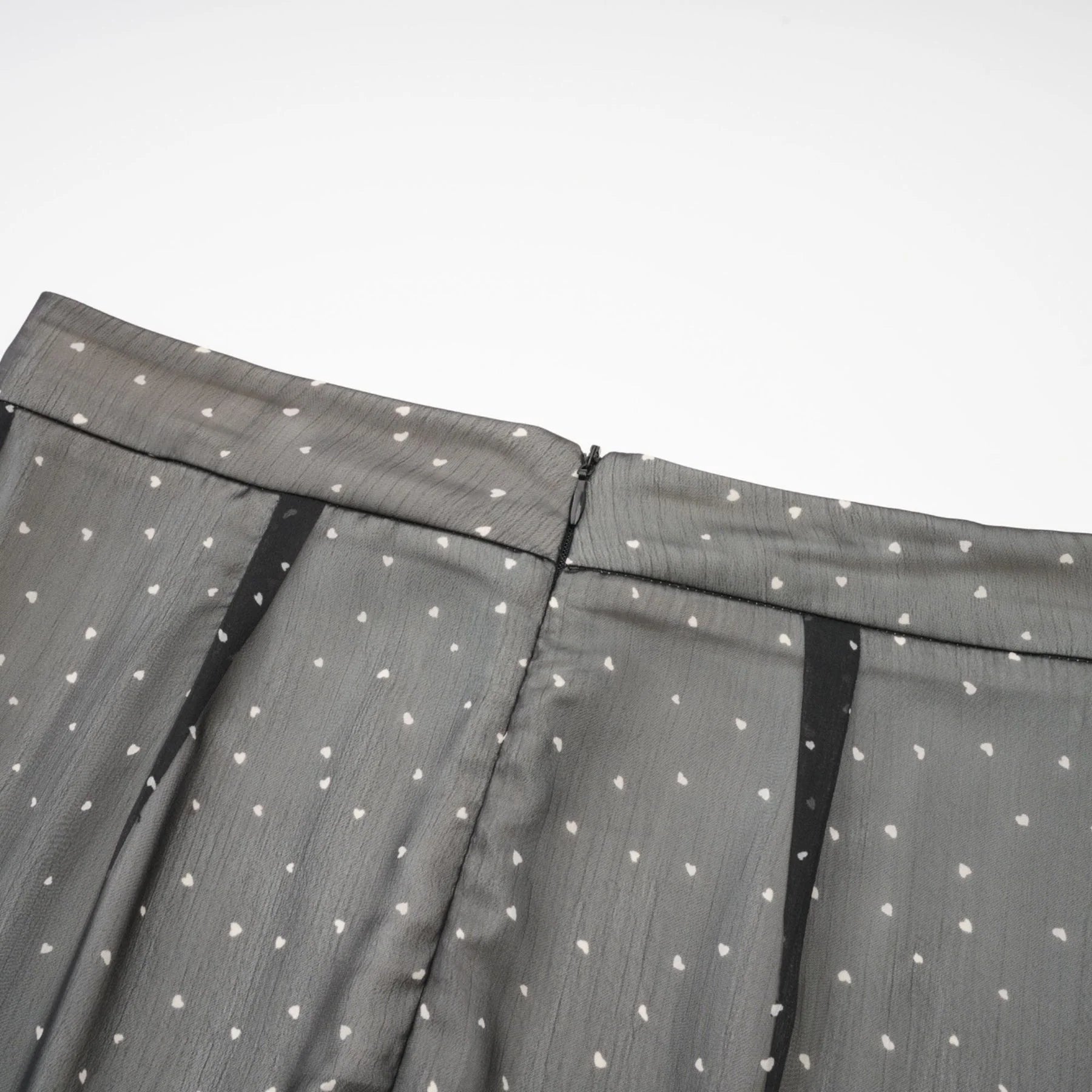 Penelope Skirt Tie Waisted Polka Dot Print & Color Blocked Midi