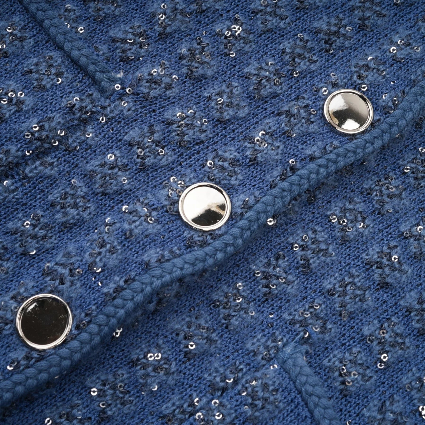 Peyton Jacket & Trousers Sequin Embellished Sapphire Blue