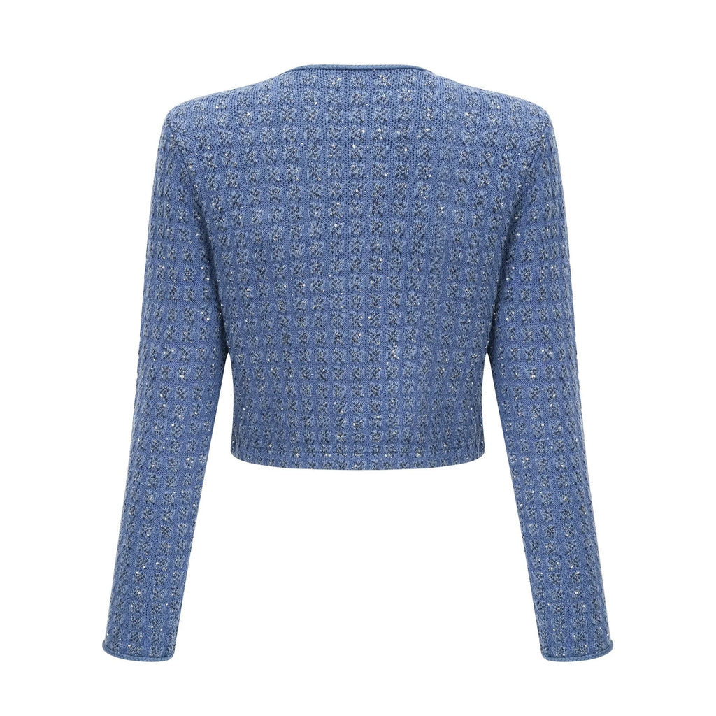 Peyton Jacket & Trousers Sequin Embellished Sapphire Blue