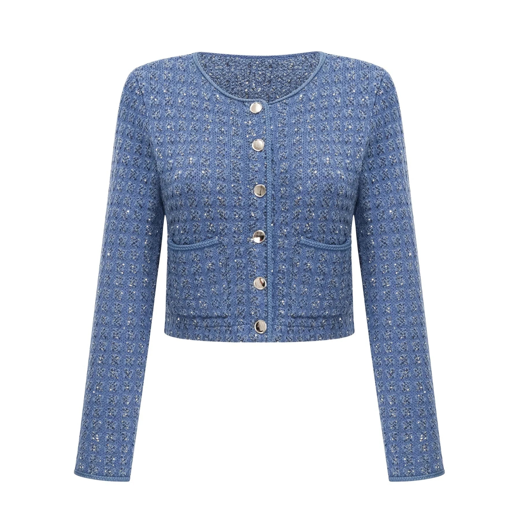 Peyton Jacket & Trousers Sequin Embellished Sapphire Blue