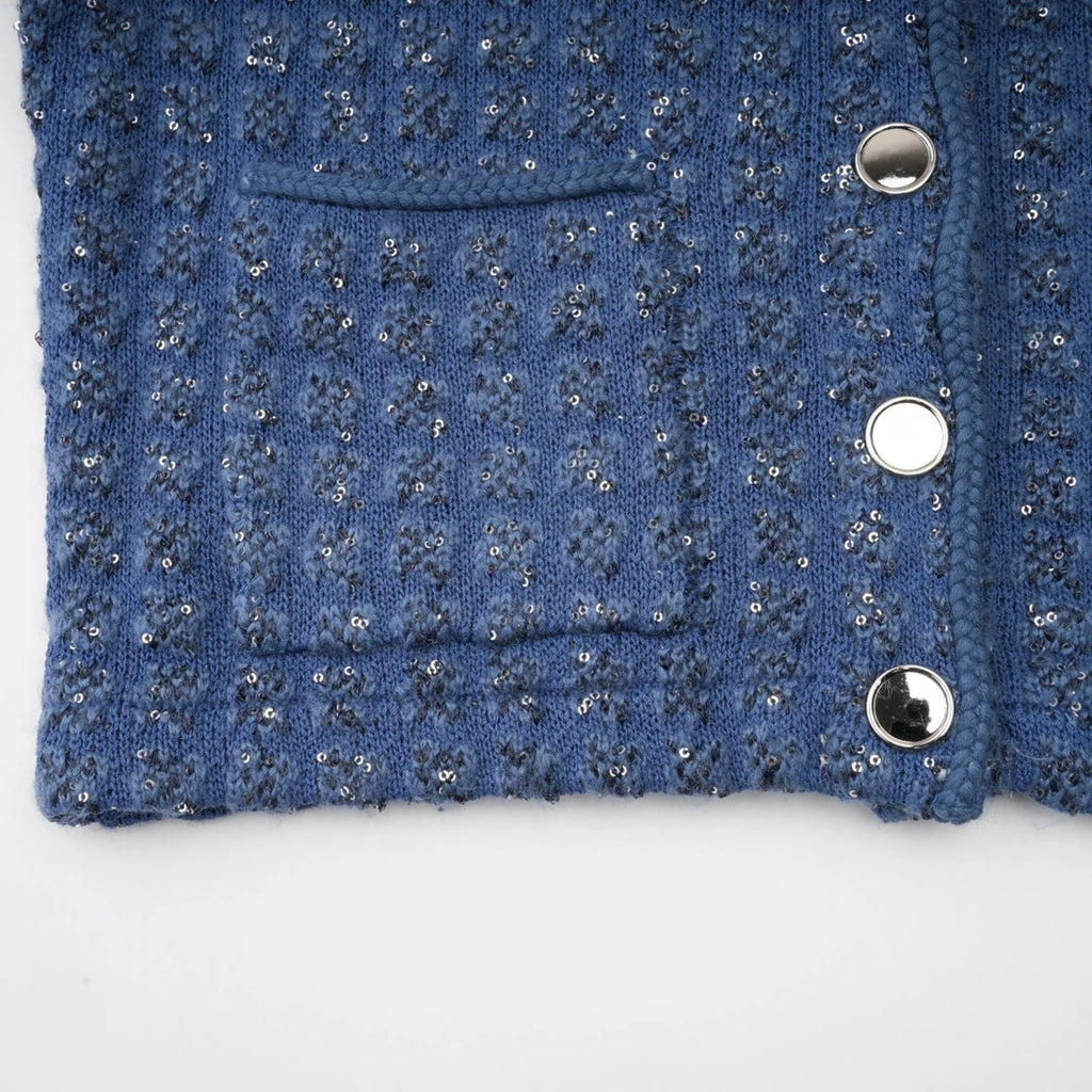 Peyton Jacket & Trousers Sequin Embellished Sapphire Blue