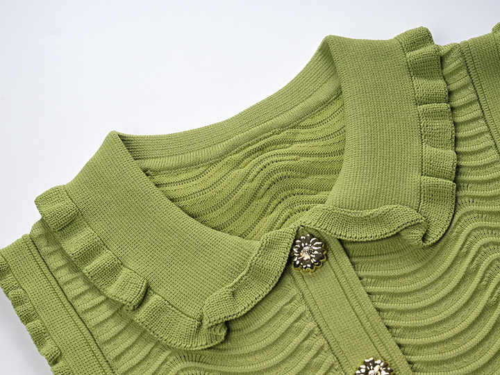 Quinn Fitted Sleeveless Top with Ruffled Edges - Coordinated Set with Matching Skirt
