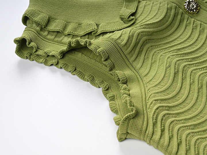 Quinn Fitted Sleeveless Top with Ruffled Edges - Coordinated Set with Matching Skirt