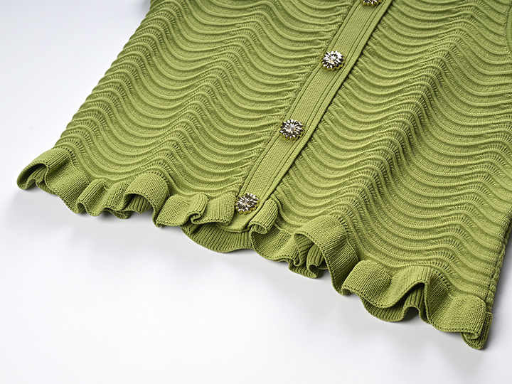 Quinn Fitted Sleeveless Top with Ruffled Edges - Coordinated Set with Matching Skirt
