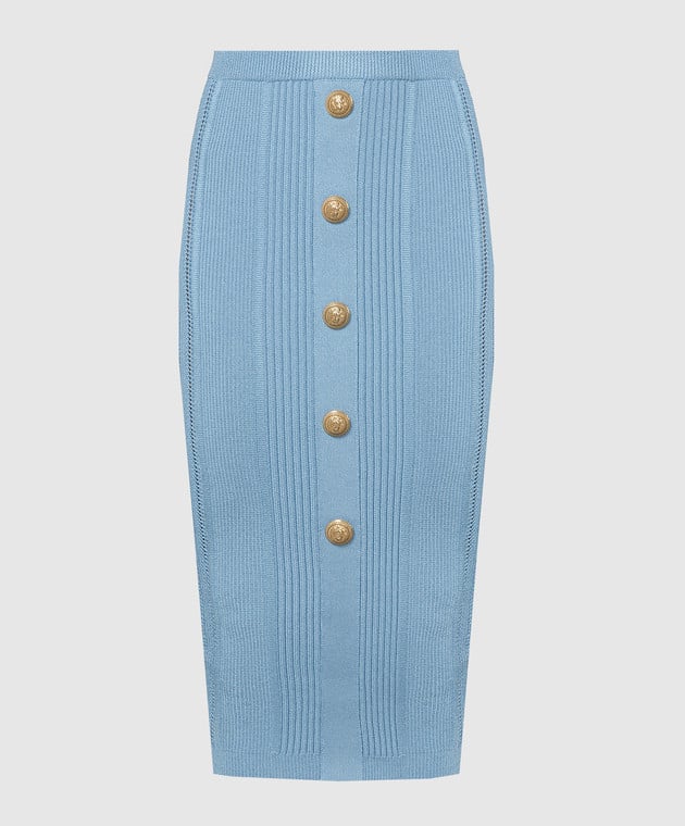 Quinn Top & Skirt Set - Ribbed Texture - Button Details - Fitted Silhouette - Knit Fabric - Elegant & Timeless