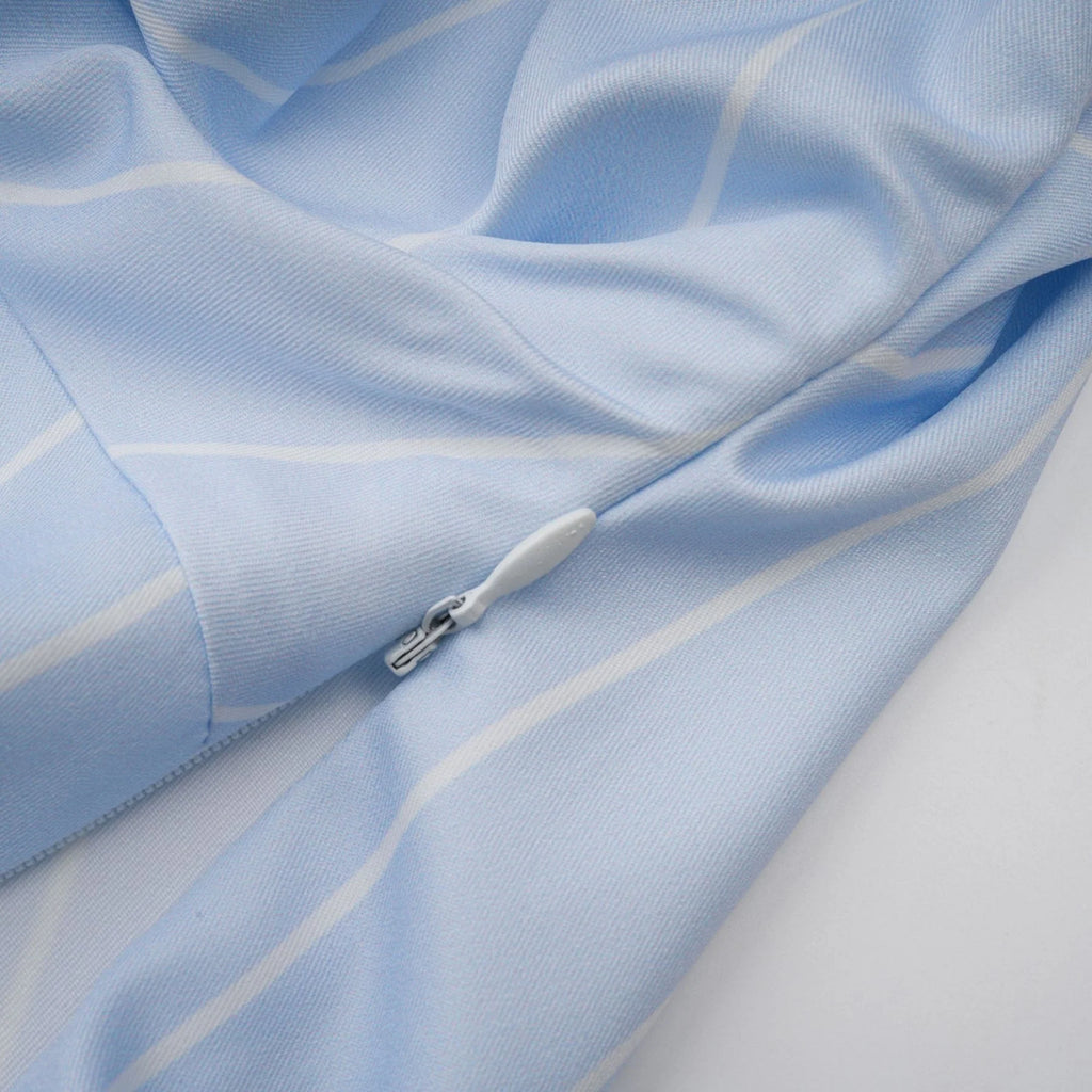 Rachel Blouse Blue Stripe Off Shoulder Style