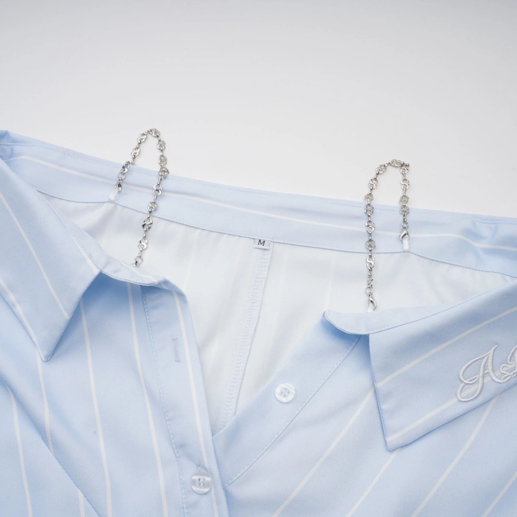 Rachel Blouse Blue Stripe Off Shoulder Style