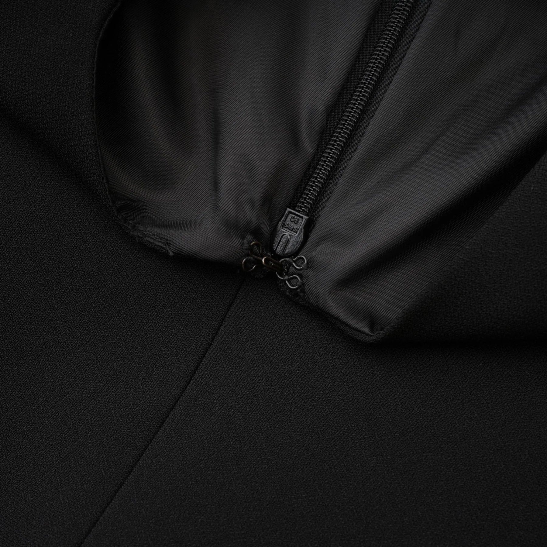 Raegan Mini Dress Black Shoulder Pad Buckle Detailing