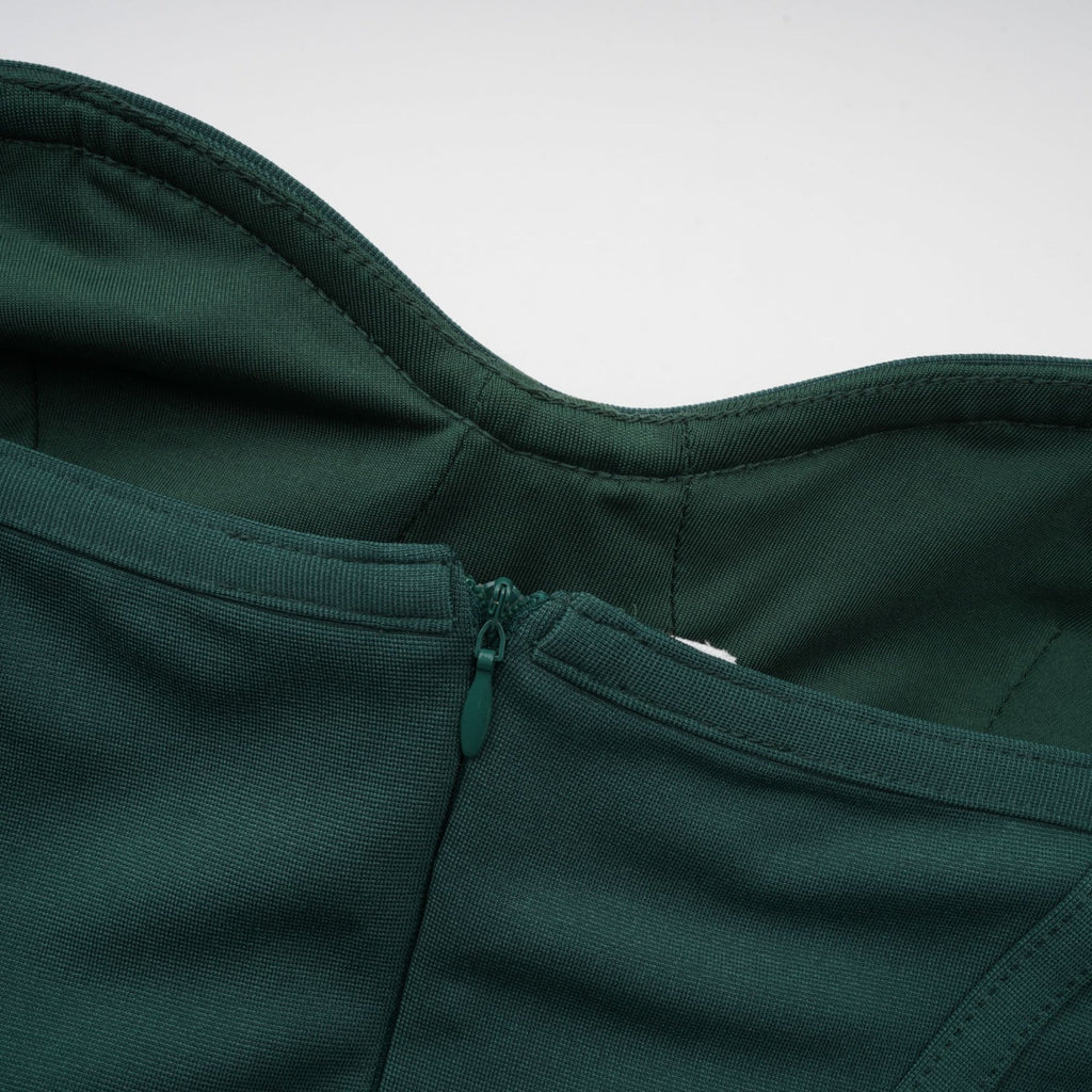 Raven Maxi Dress in Vibrant Green with Mono Shoulder