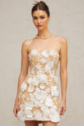 Renata Floral Embroidery Mini Dress
