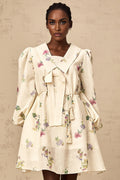 Riley Floral Mini Dress with Bowknot Detailing