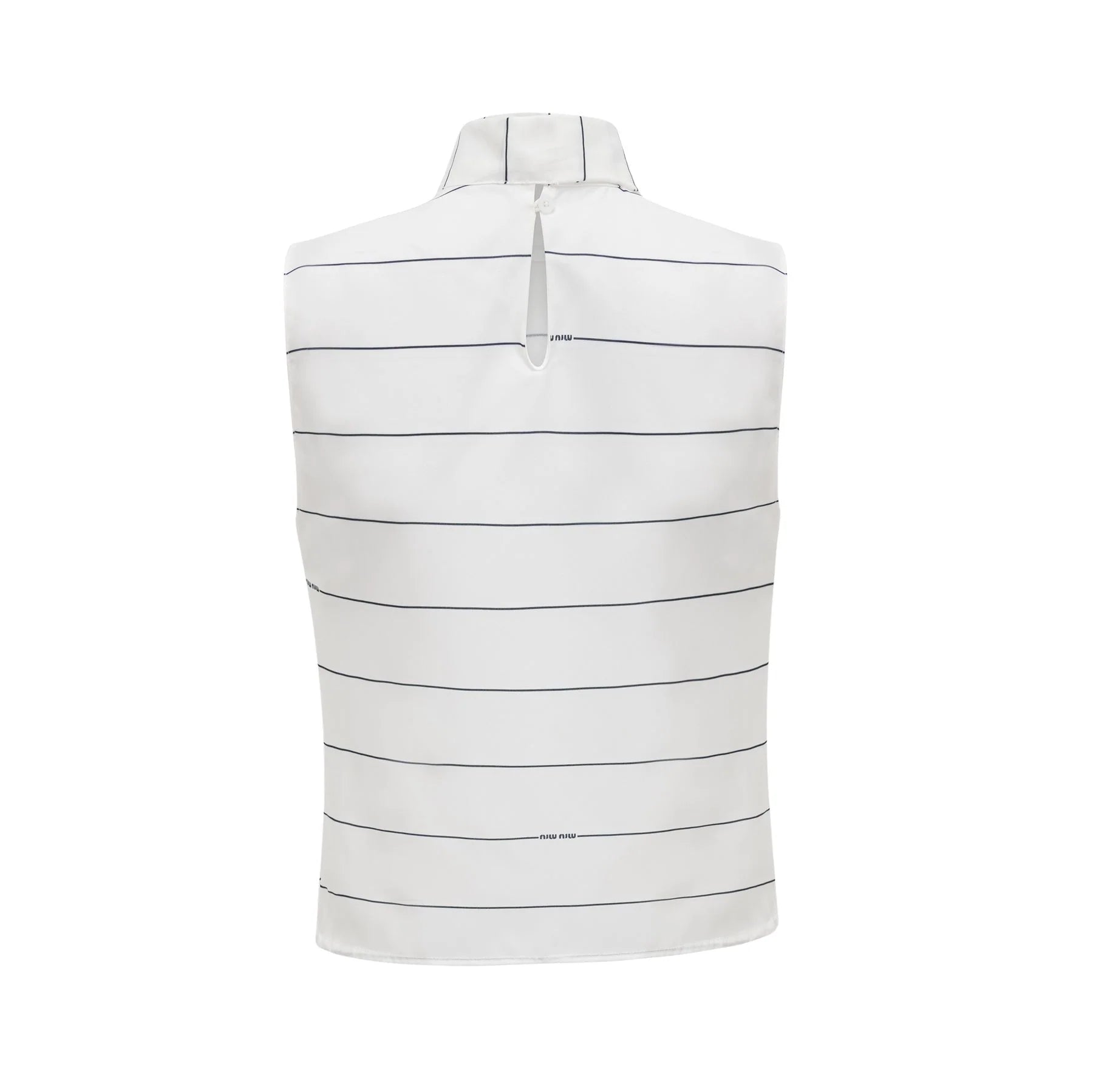 Rinata Top & Skirt Striped White Matching Set