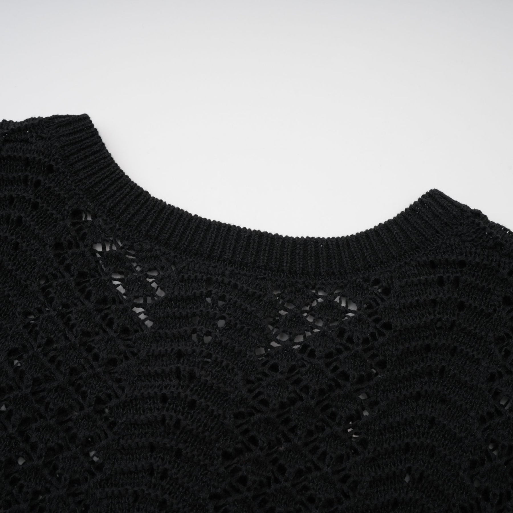 Rita Cardigan & Skirt Black Sequin Crochet Matching Set