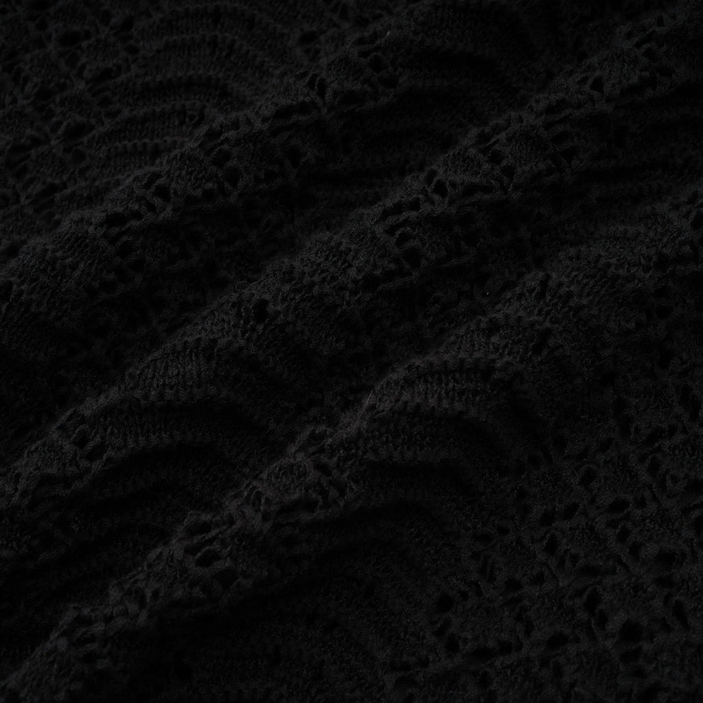 Rita Cardigan & Skirt Black Sequin Crochet Matching Set