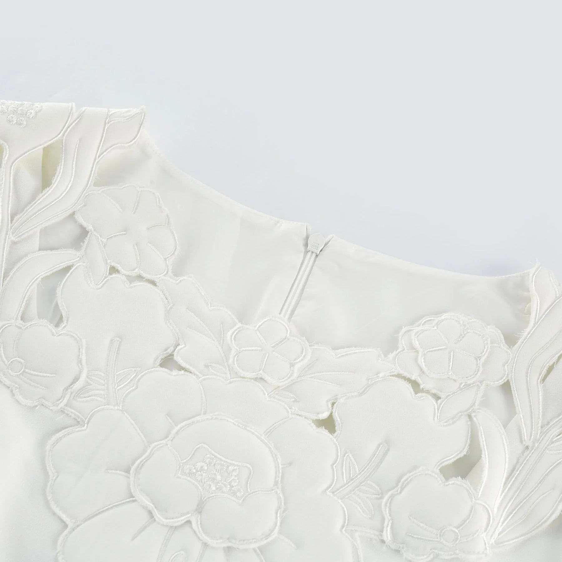 Rosalba Floral Midi Dress Long Sleeve High Waist A - Line Cut Out Design