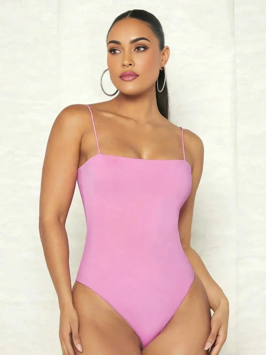 Rosanna Bodysuit - High Stretch Fabric Elasticity - Backless - Slim Fit Type - Sleeveless Length - Casual Style - Premium Quality - Modern Look