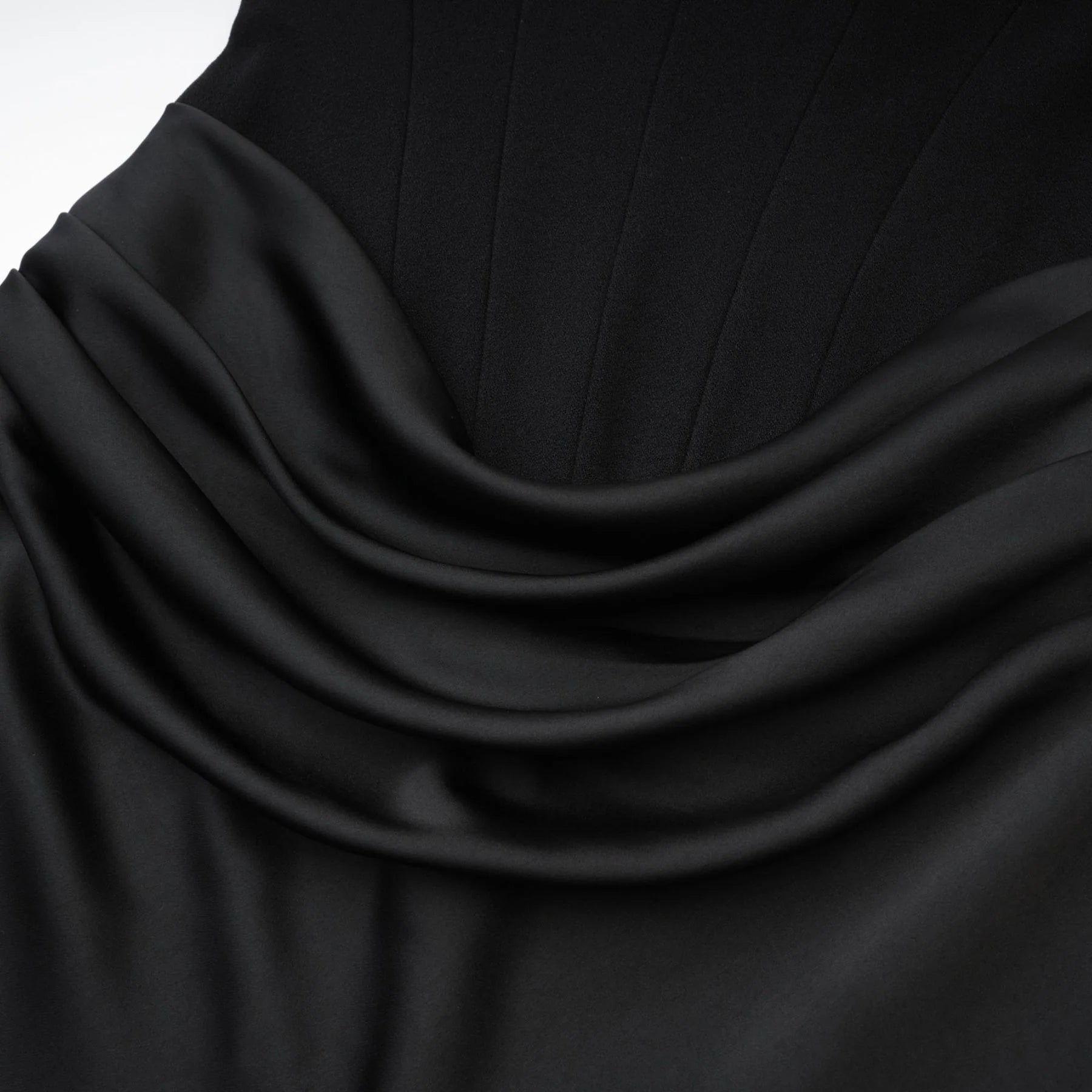 Rosanna Maxi Dress - Chic Off - the - Shoulder Black with Pleated Detailing & Flared Hem