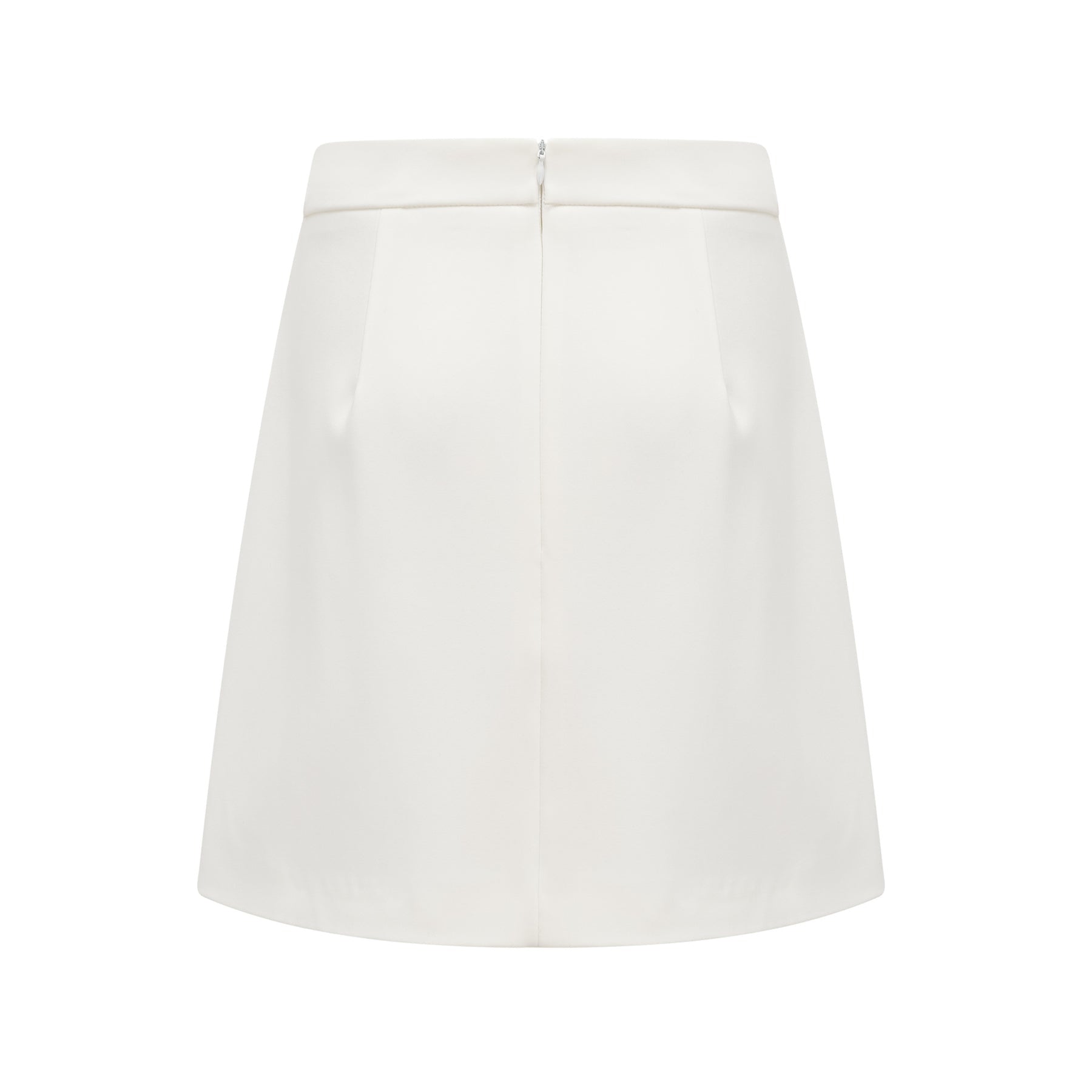Rosaura Skirt & Top Set Crystal Embellished White