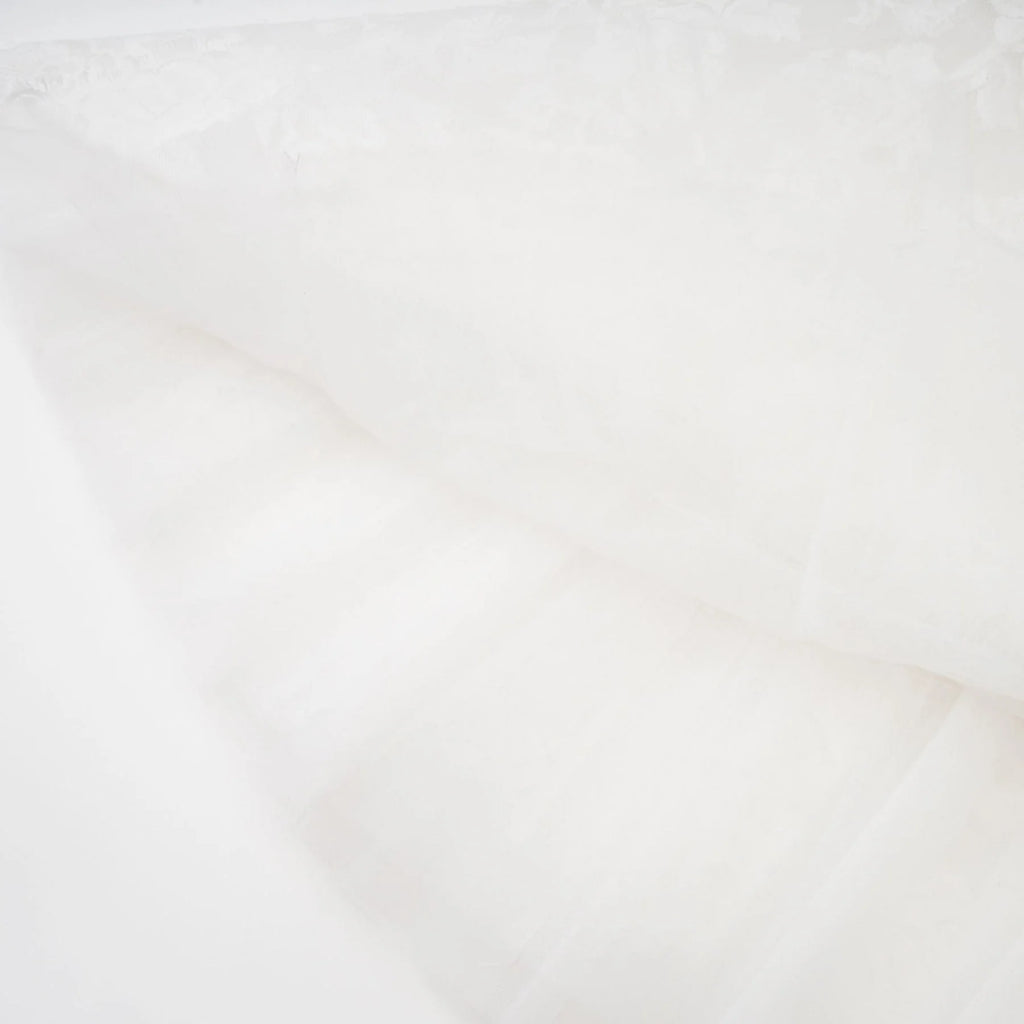 Rosetta Dress White Guipure Lace Tulle Skirt Bowknot Detailing