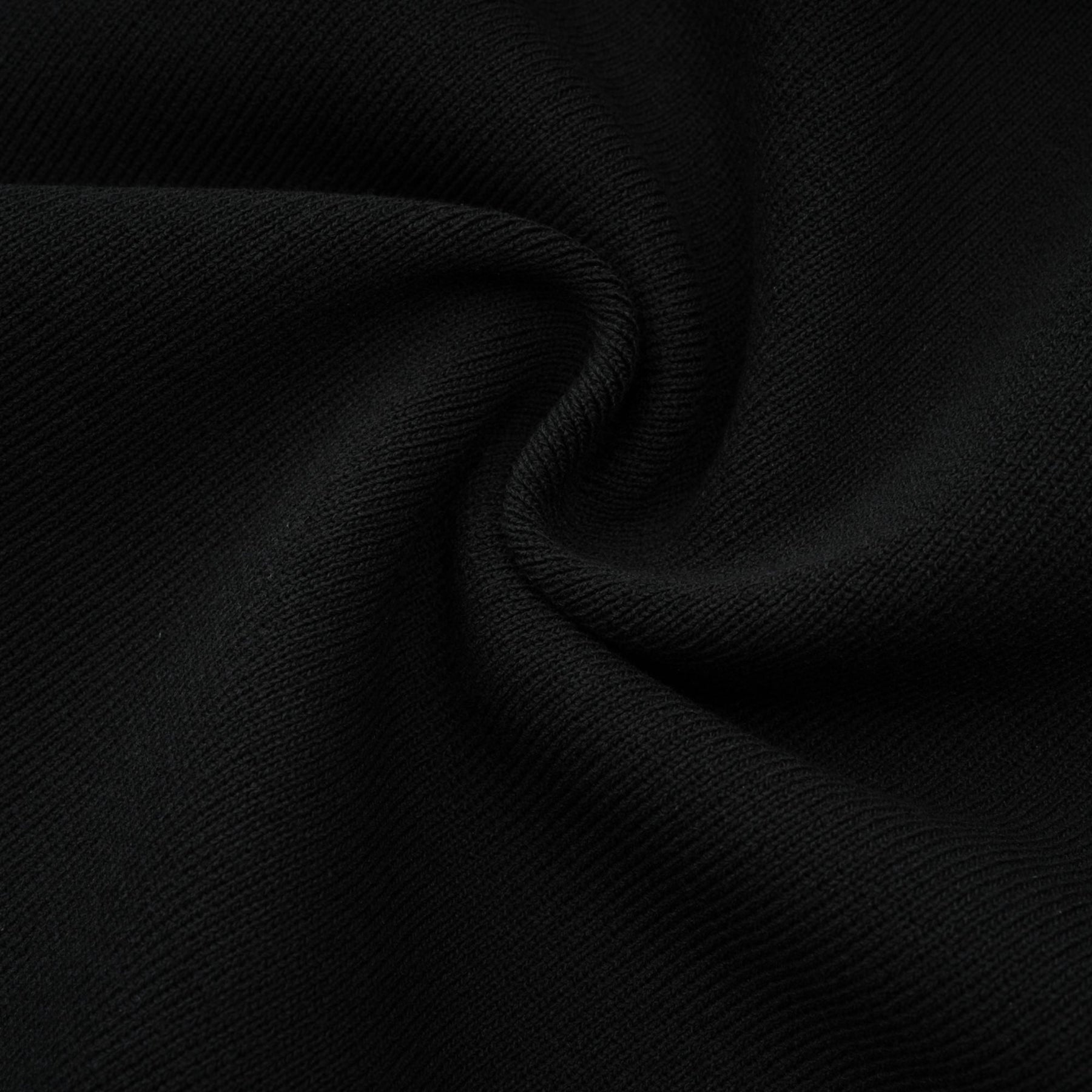 Rossella Mini Dress Black Tiered Ruffled Knit
