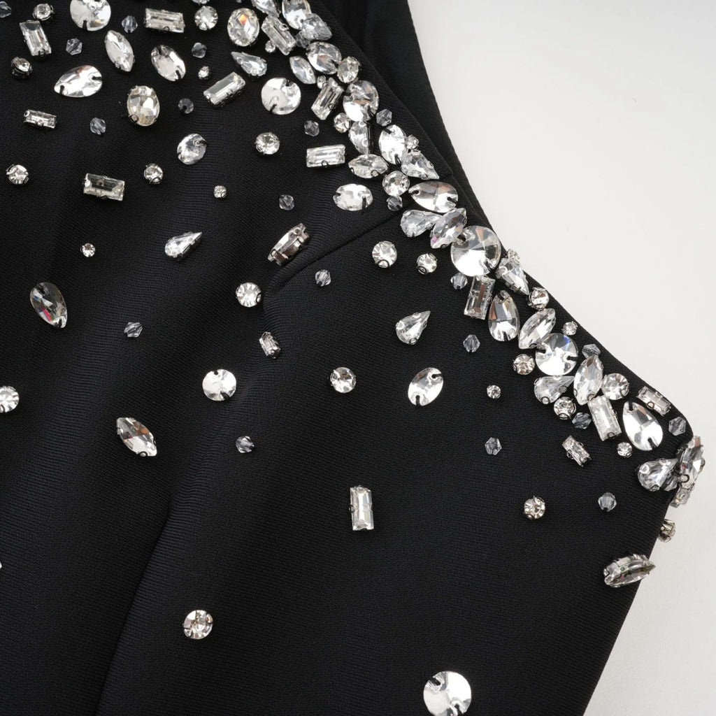 Sabina Embellished Choker Mini Dress