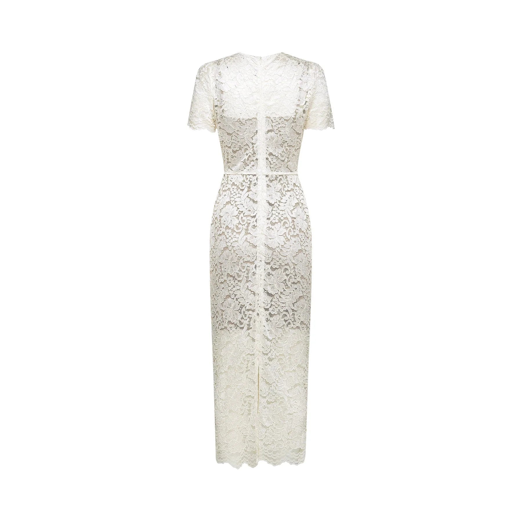 Sabrina Midi Dress White Crystal Embellished