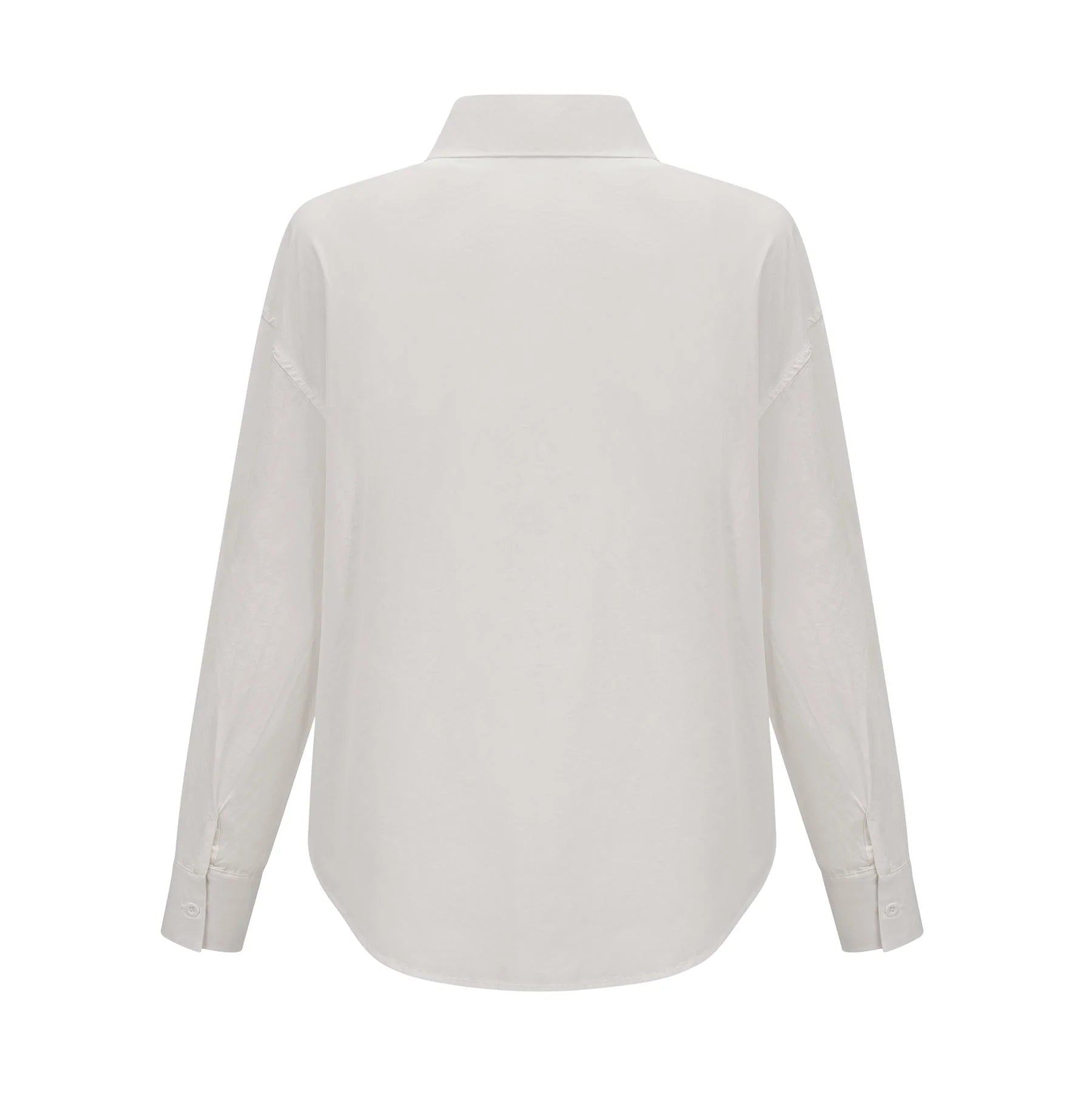 Sabrina Shirt White Floral 3D Cut Out Embellishment & Button Closure