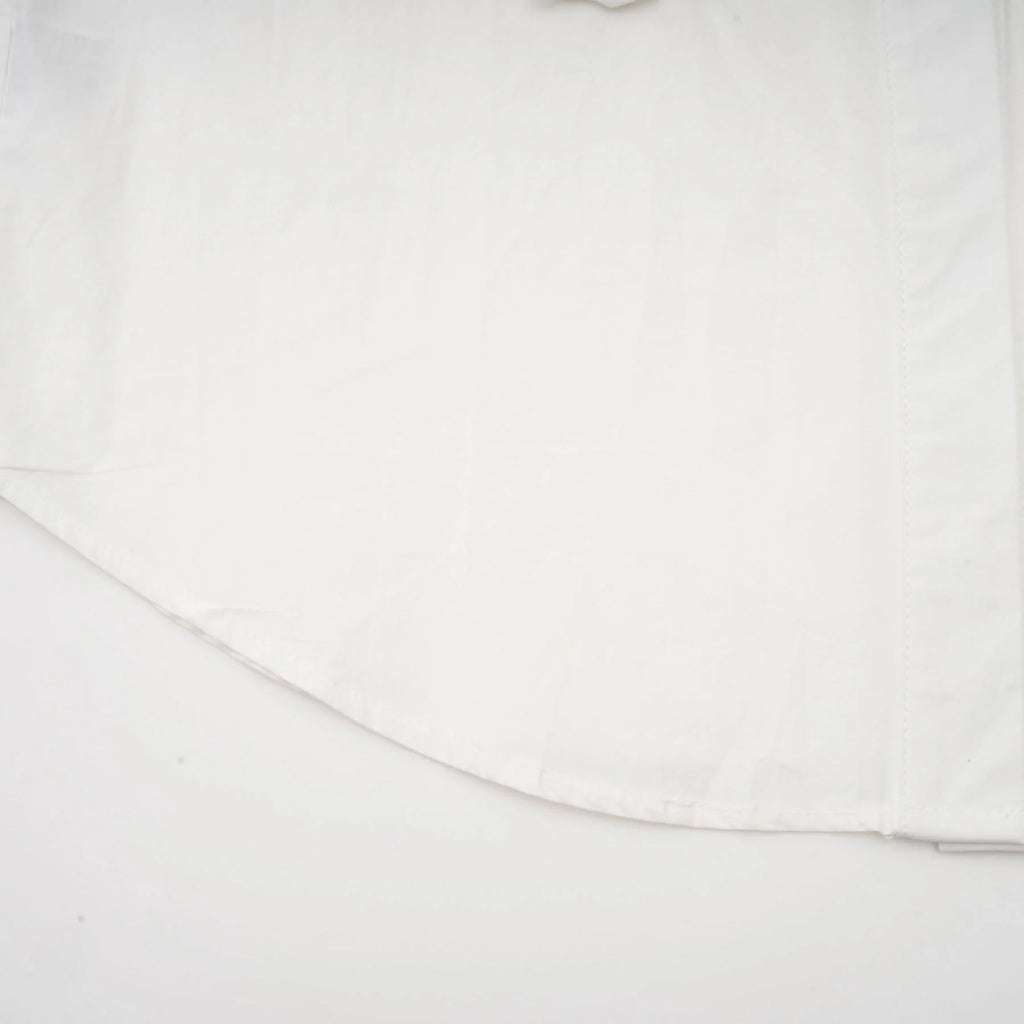 Sabrina Shirt White Floral 3D Cut Out Embellishment & Button Closure
