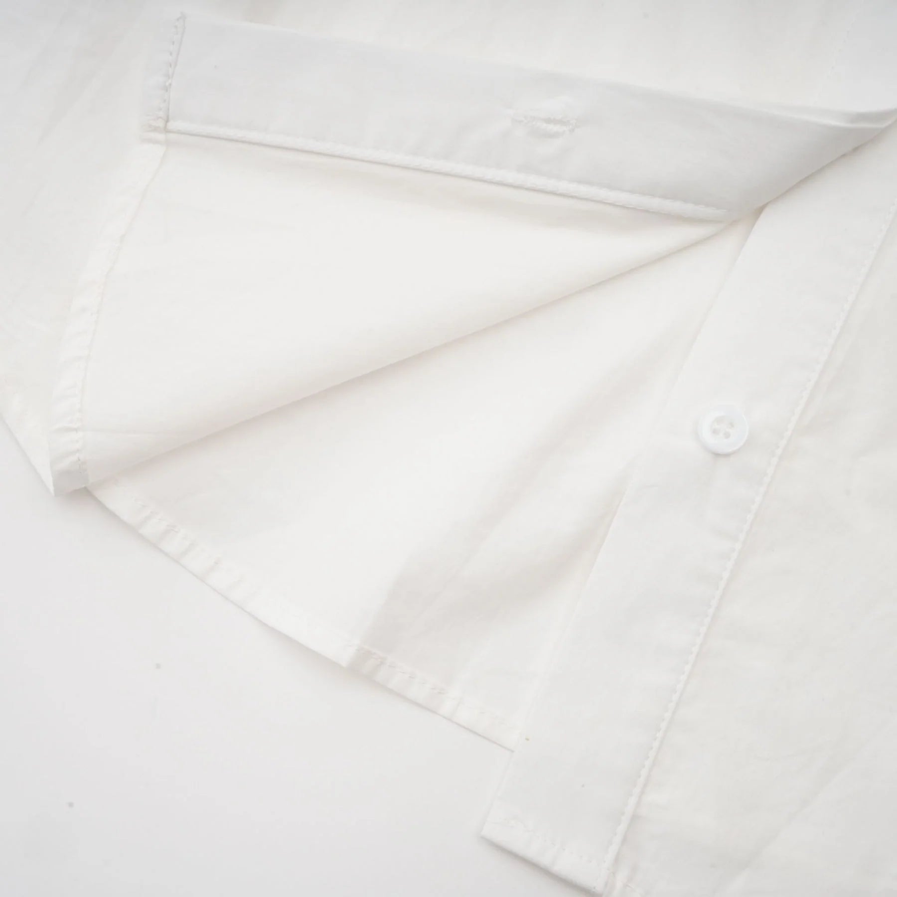 Sabrina Shirt White Floral 3D Cut Out Embellishment & Button Closure