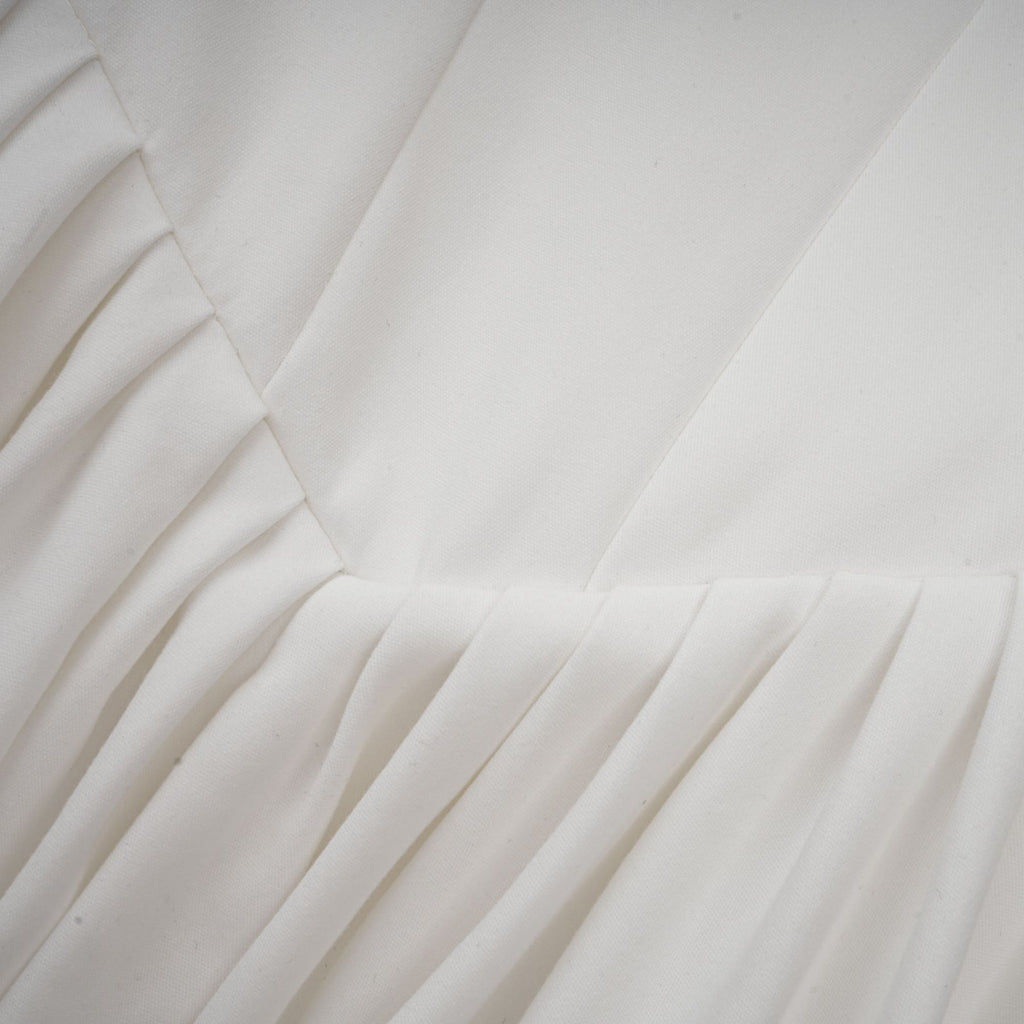 Sadie White Ankle - Length Corset Dress With Square Neckline