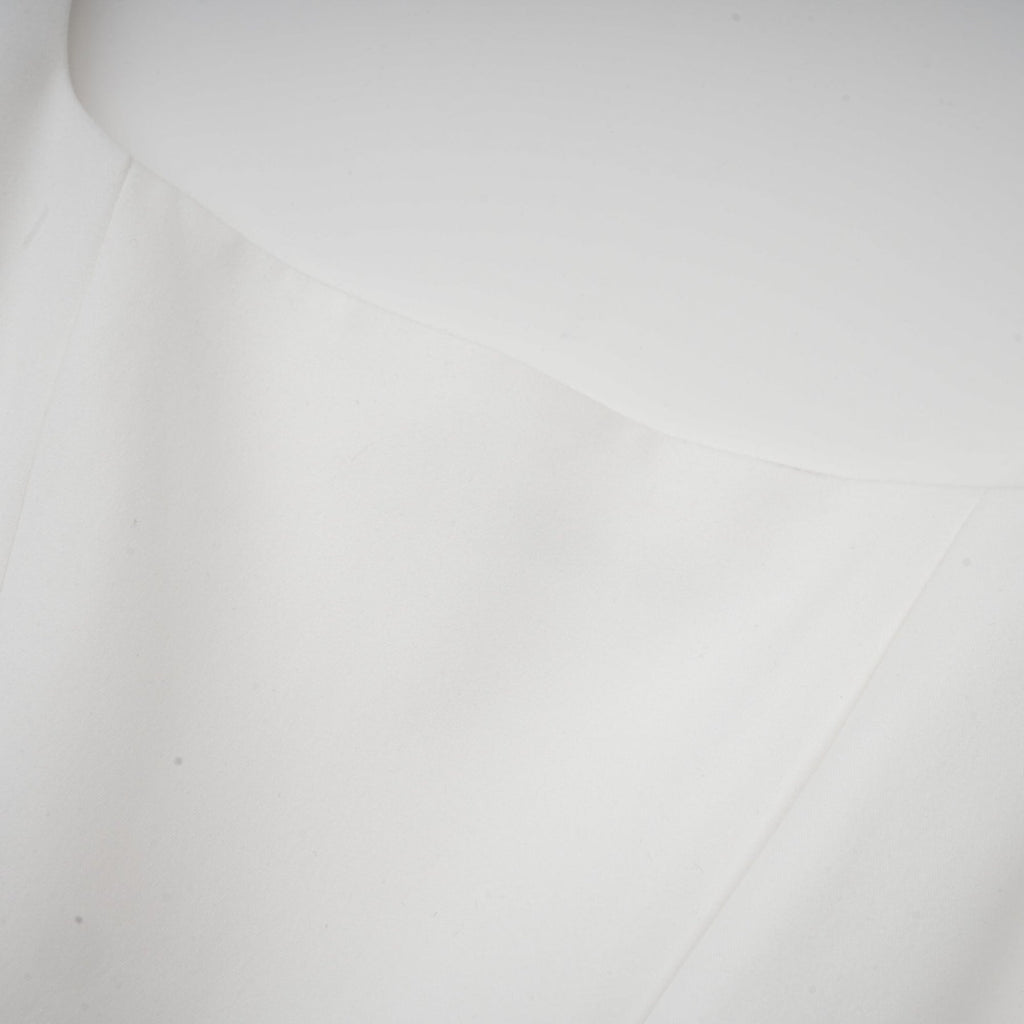 Sadie White Ankle - Length Corset Dress With Square Neckline