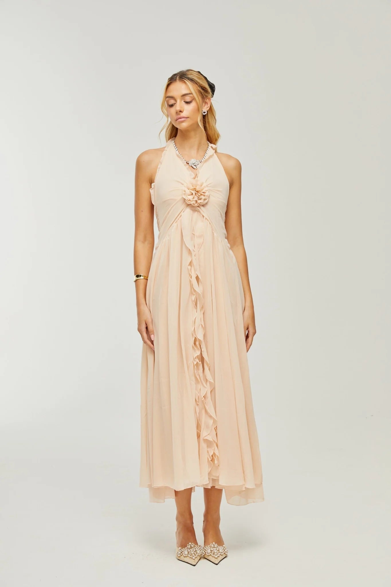 Samantha Halter - Neck Maxi Dress