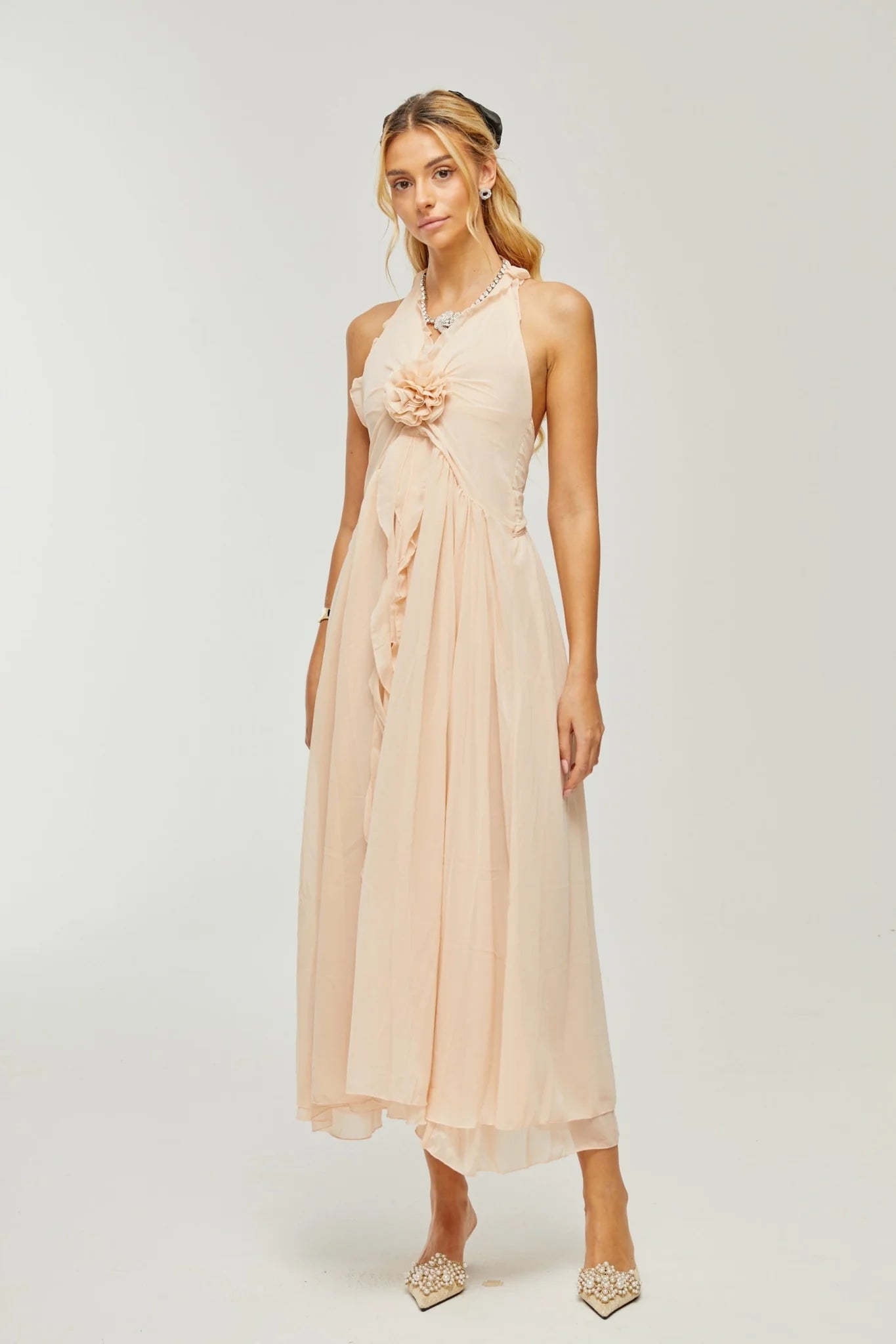 Samantha Halter - Neck Maxi Dress