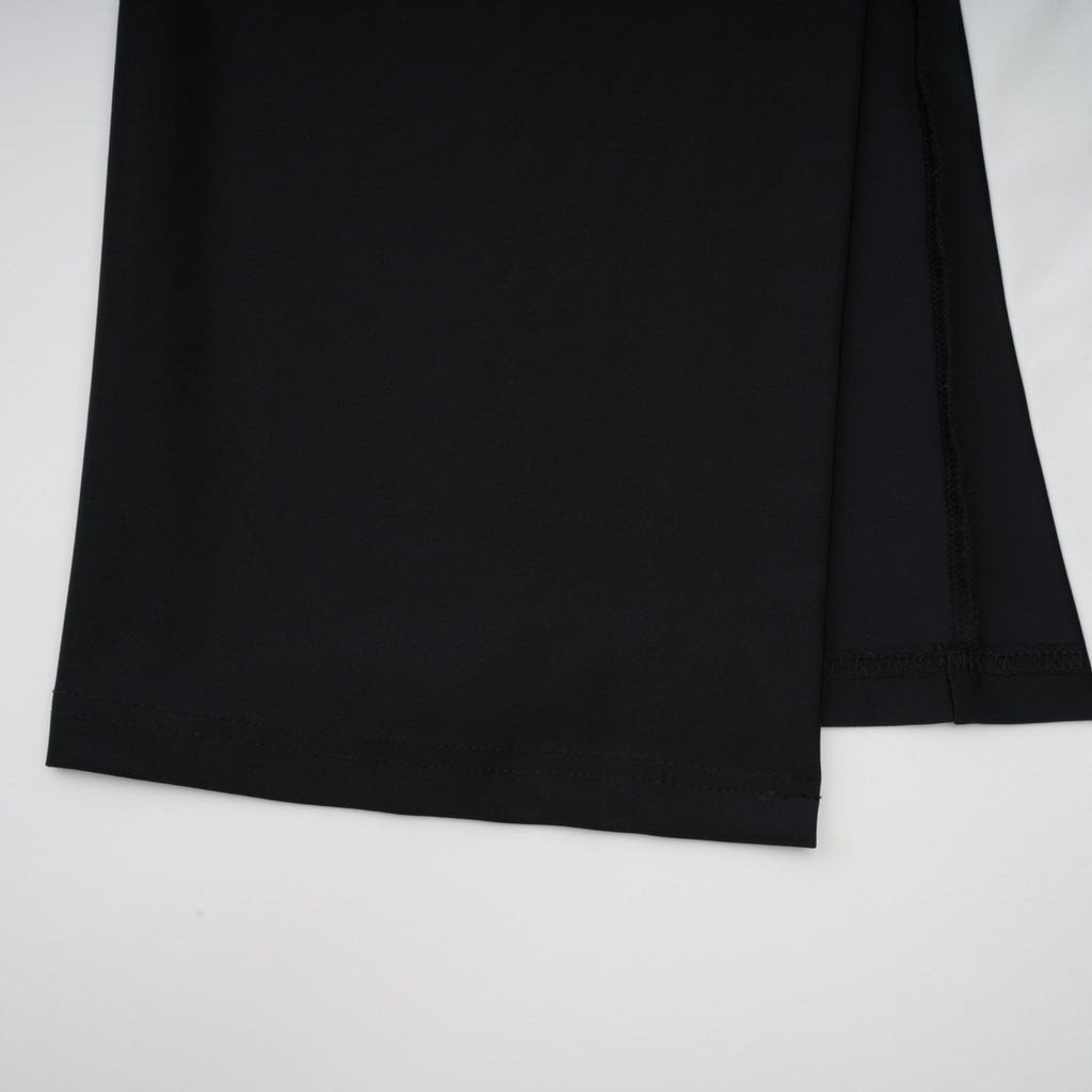 Samantha Maxi Dress Black Open - Back Faux - Pearl Detail