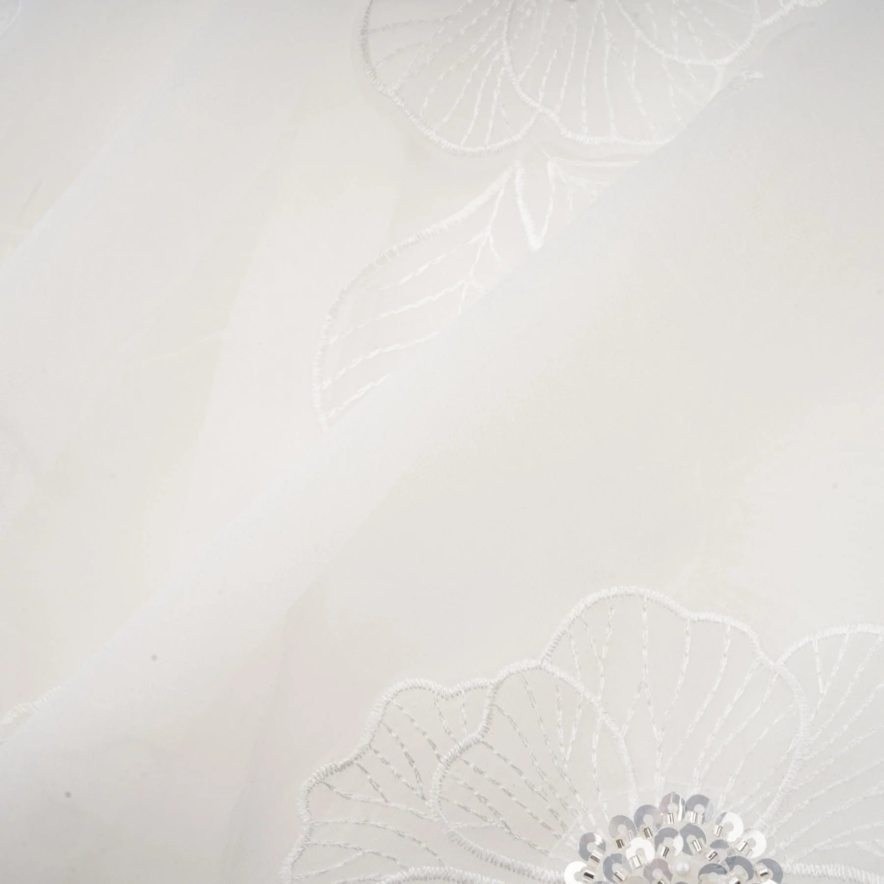 Sandra Shirt Sandra White Crystal Embellished Sheer Shirt