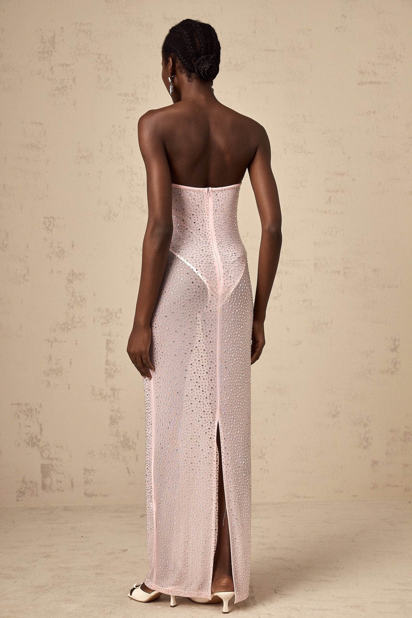 Sarah Maxi Dress in Vibrant Pink with Off the Shoulder Detail