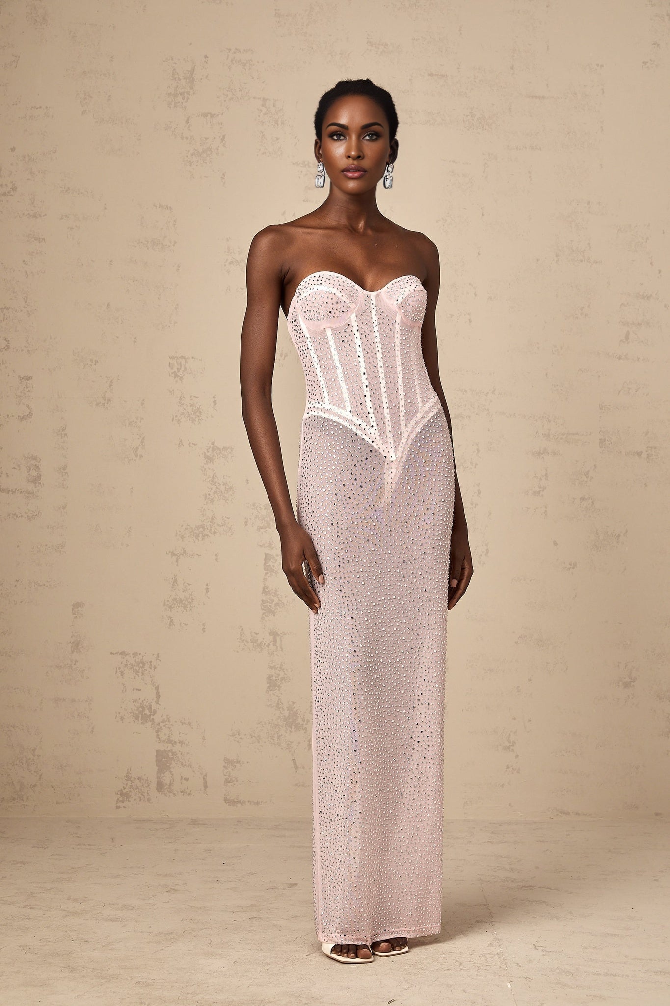 Sarah Maxi Dress in Vibrant Pink with Off the Shoulder Detail
