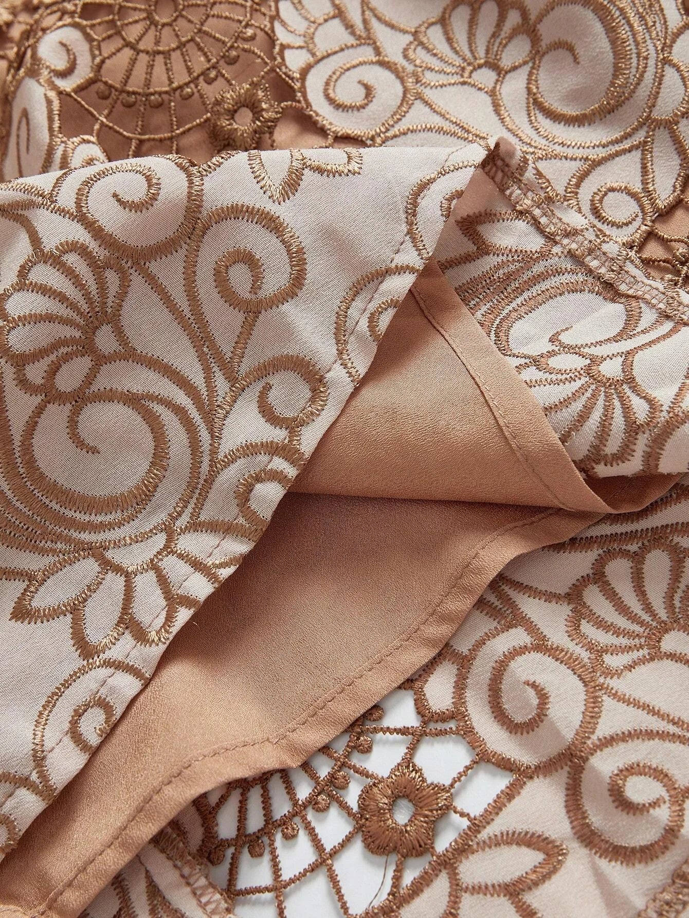 Savannah Midi Dress - Stand Collar - Wedding Occasion - Flared Hem - High Waist - A Line Style