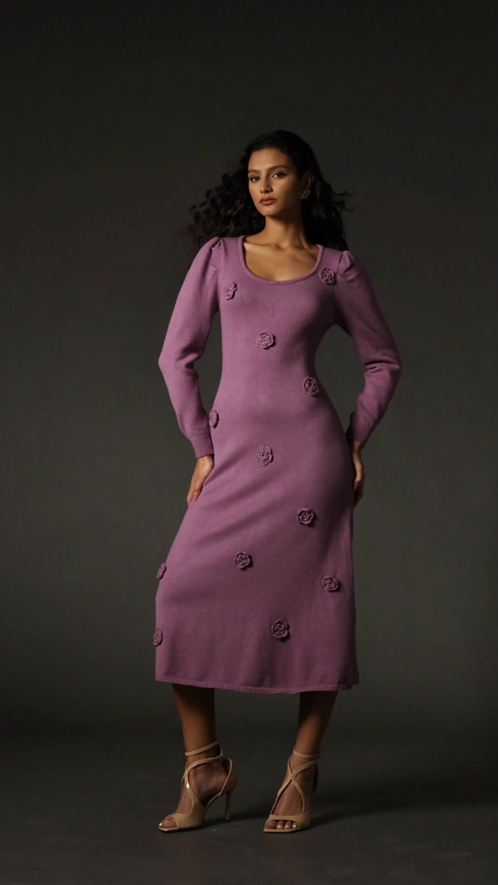 Scarlett Purple Floral Maxi Dress