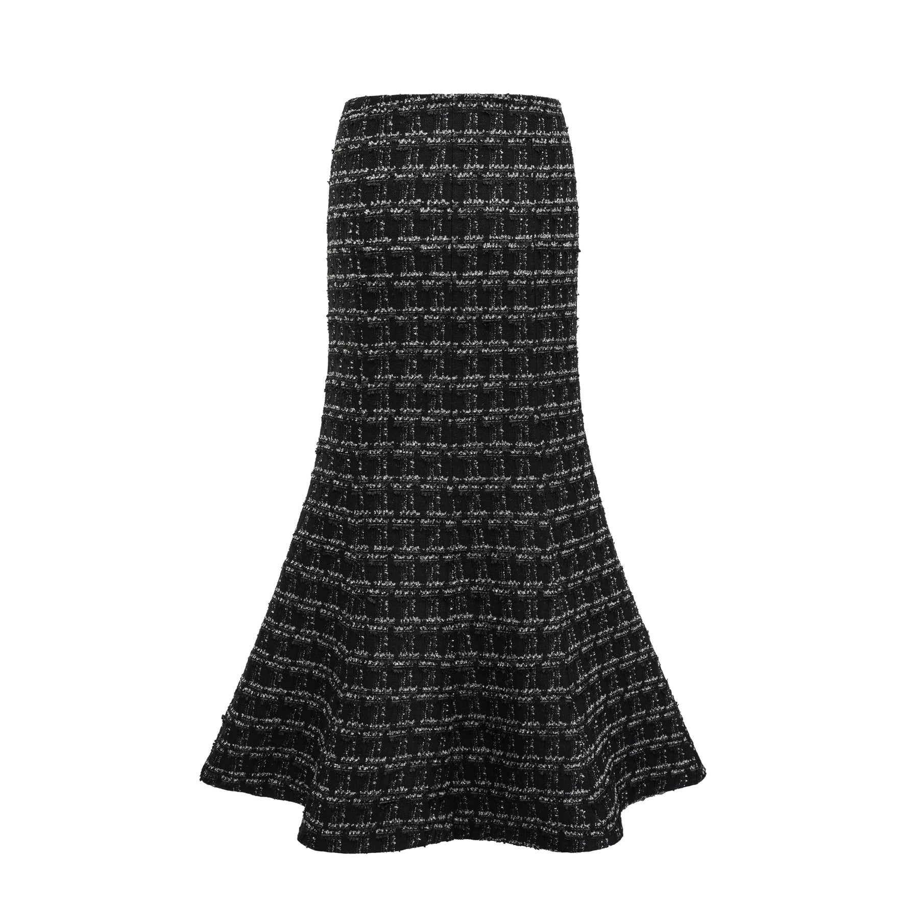 Serena Skirt & Top Set Black Tweed Crystal Check Matching Outfit